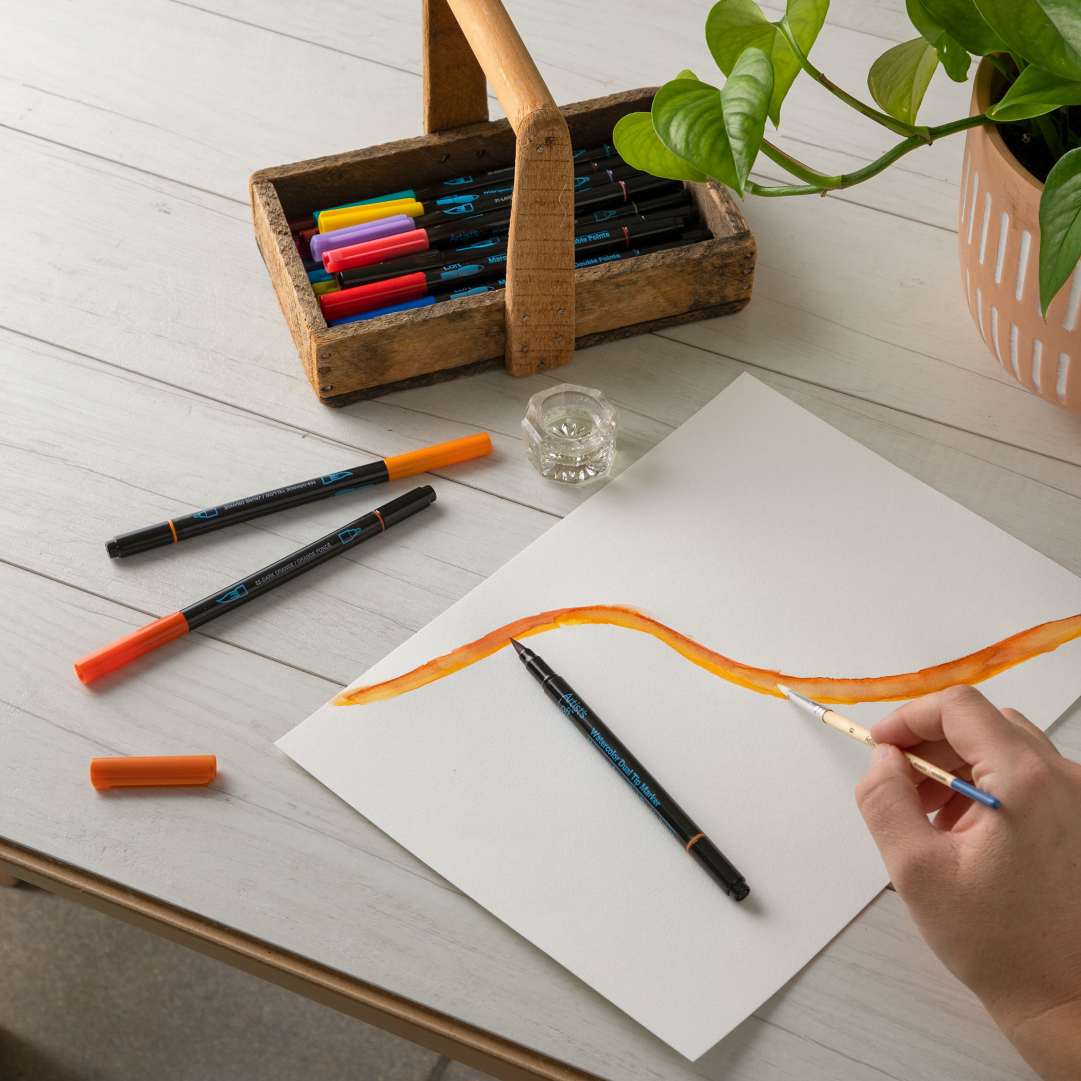 Watercolor 24 Colour Dual-Tip Markers by Artist's Loft™