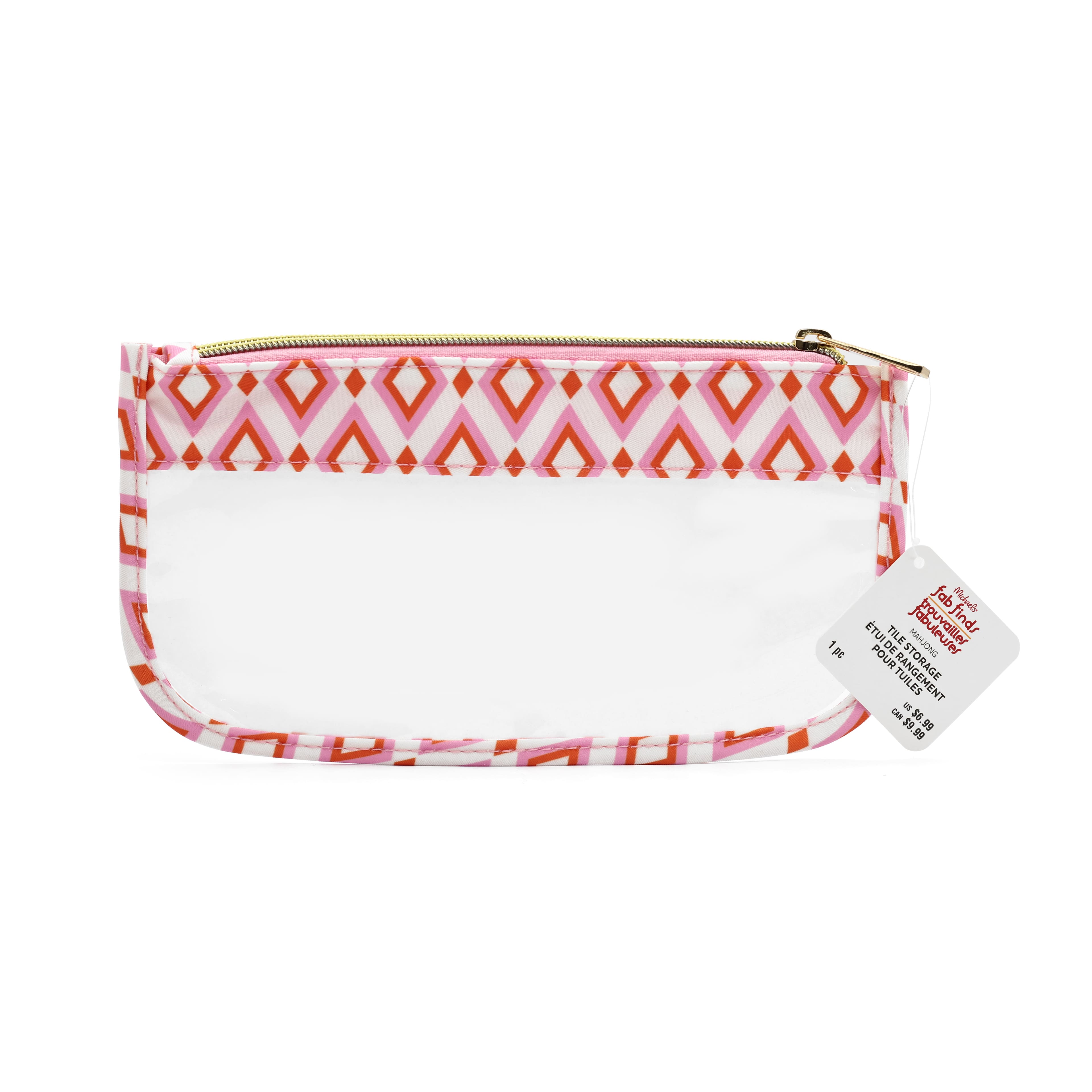 9" Pink Diamond Storage Pouch by Fab Finds