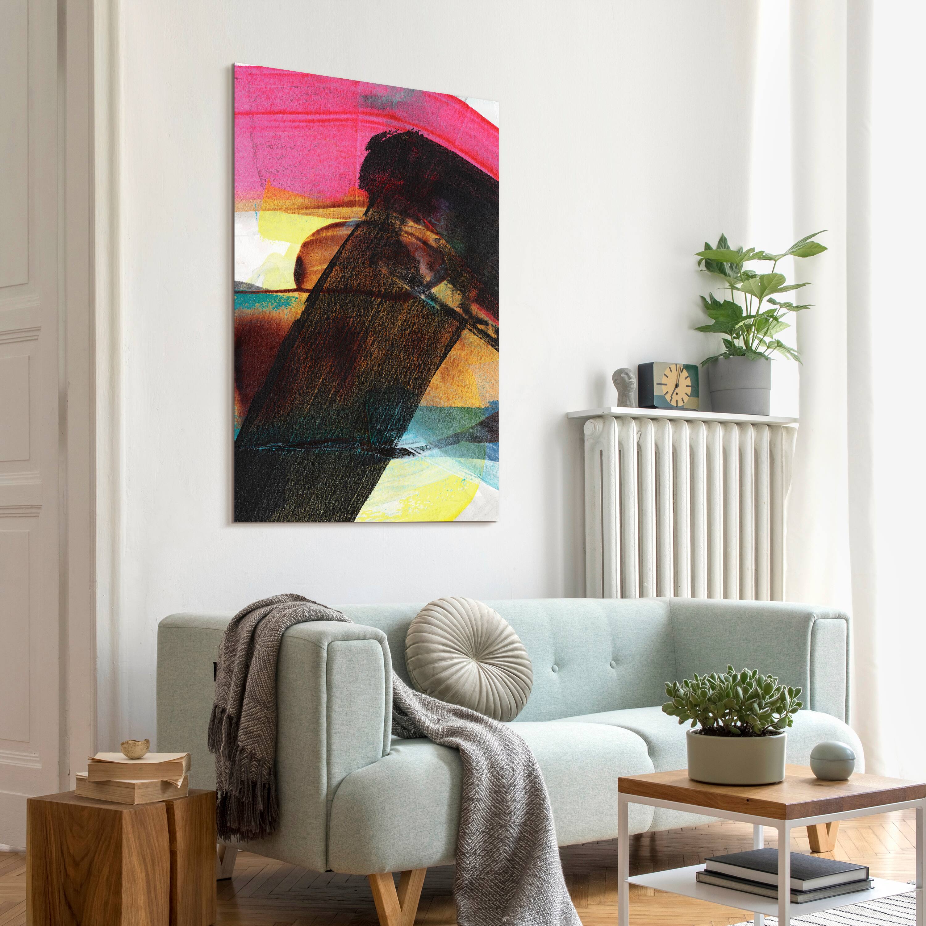 Empire Art Direct 48" x 32" Carnival Crossing Abstract I Frameless Printed Tempered Glass Wall Art