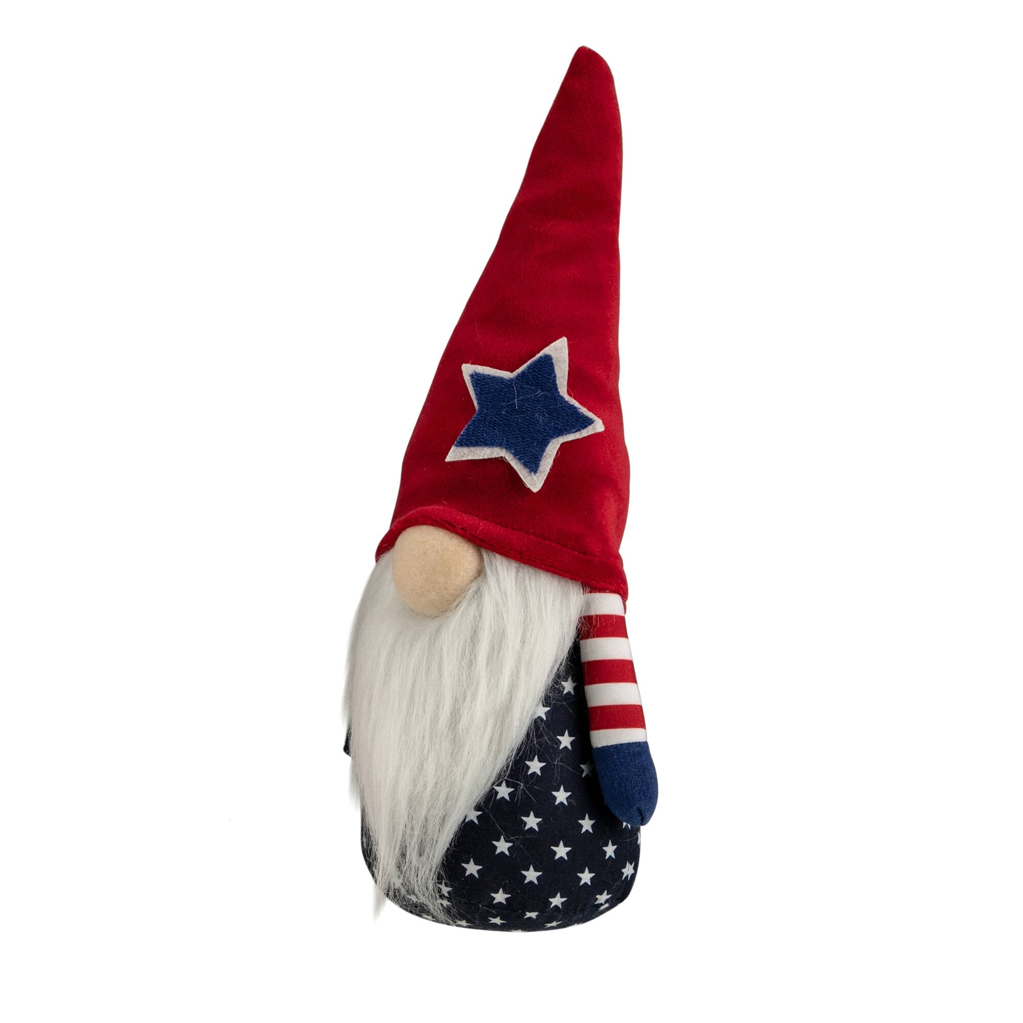 10.5" Americana Boy 4th of July Patriotic Gnome