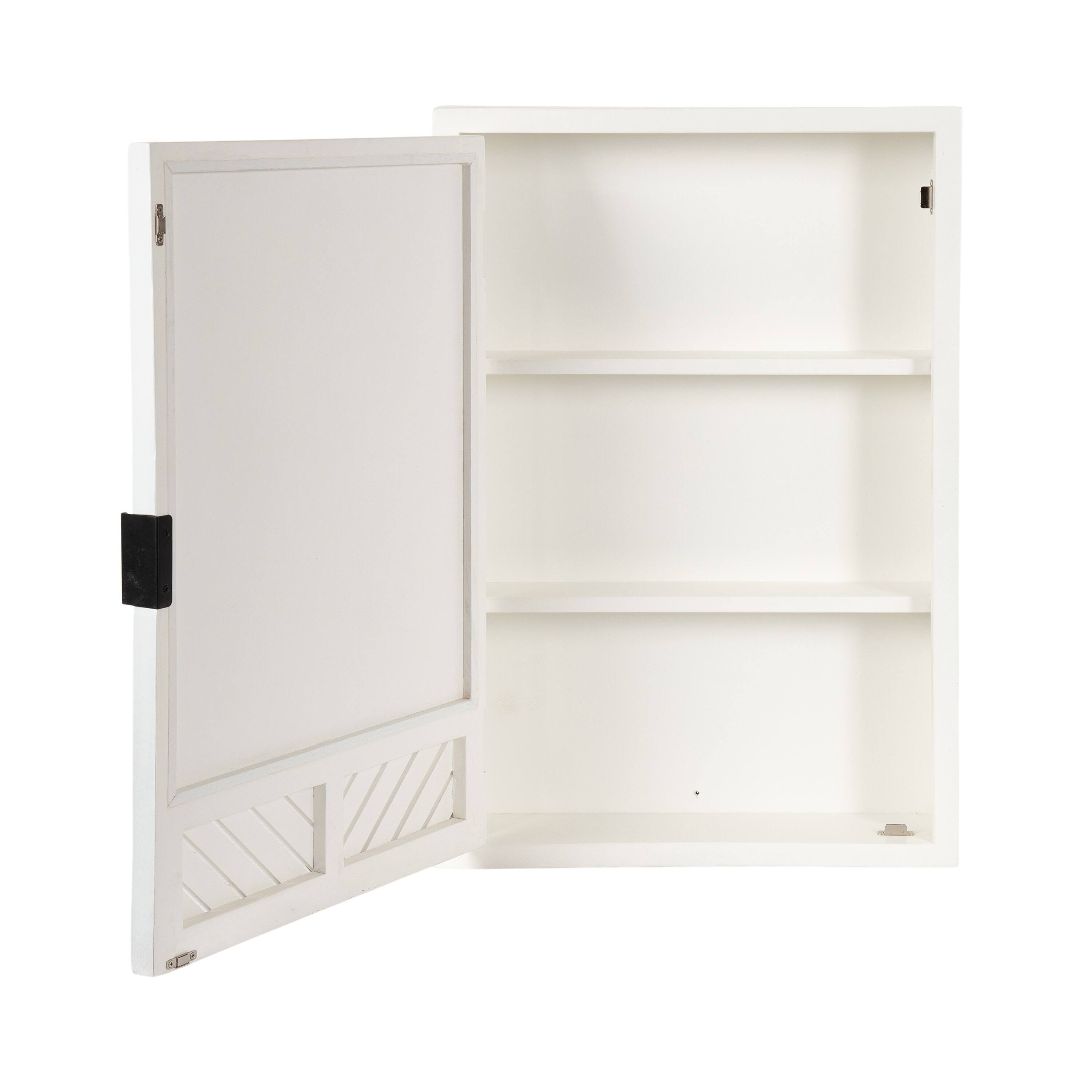 Kate and Laurel Mezzeta Bathroom Cabinet with Mirror