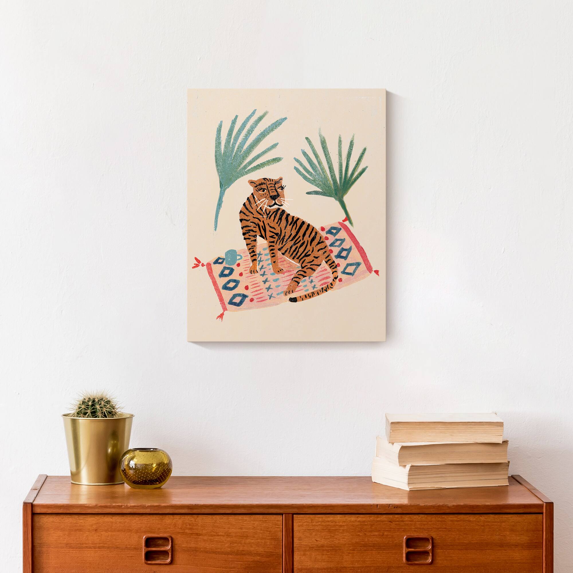 Tiger Rug Canvas Wall Art