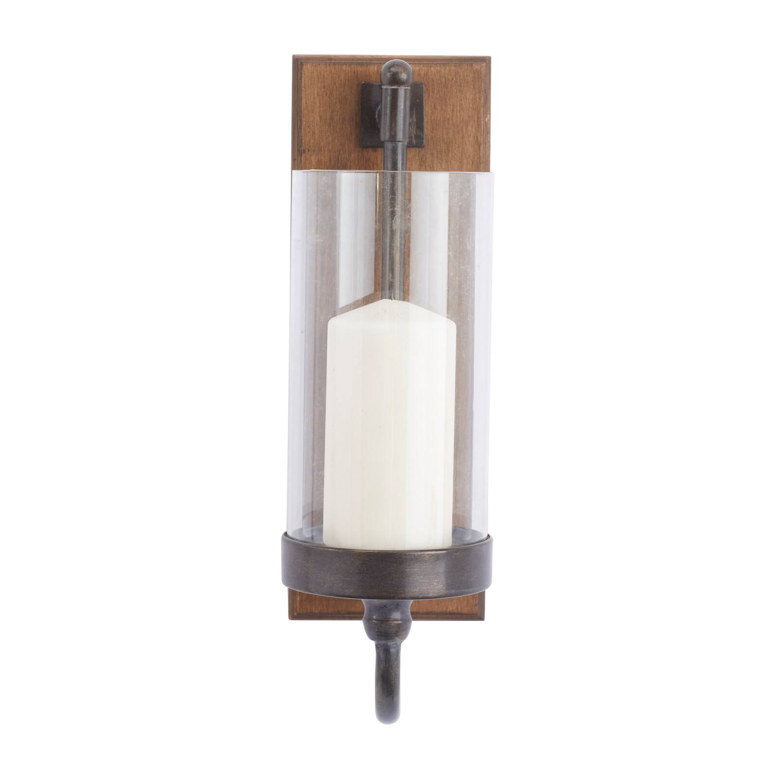 Brown Fir Farmhouse Wall Sconce, 16" x 5"