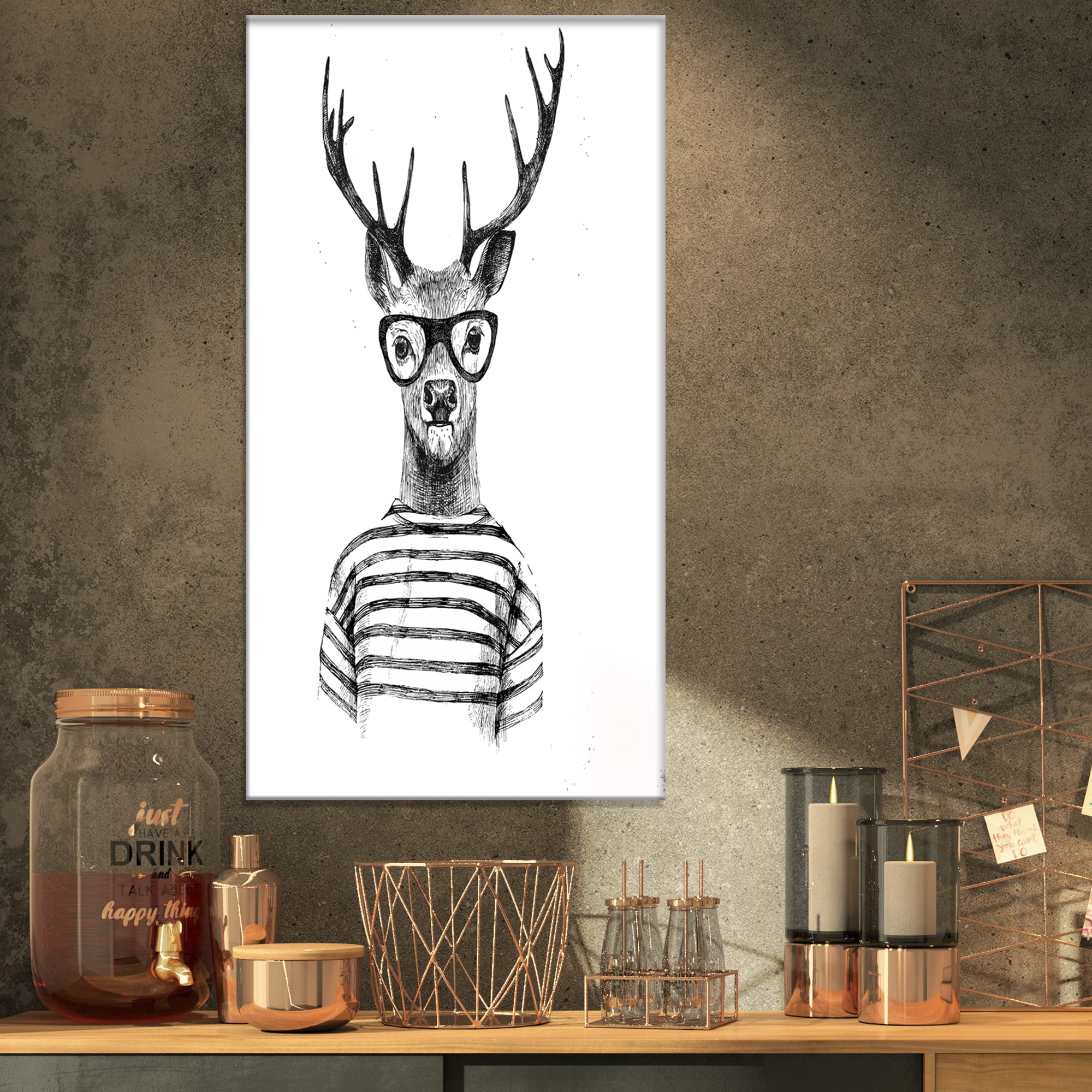 Designart - Dressed up Deer