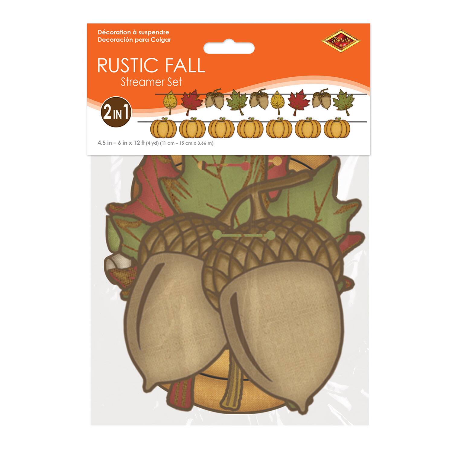 Beistle Rustic Fall Streamer Set