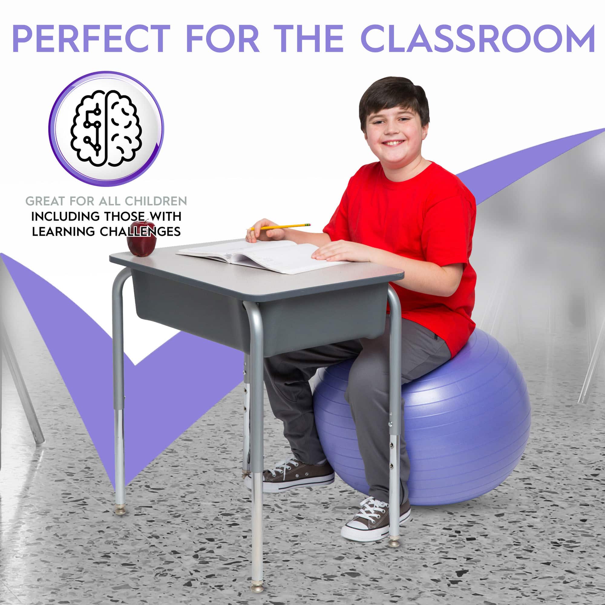 Bouncyband® 22" Purple Balance Ball