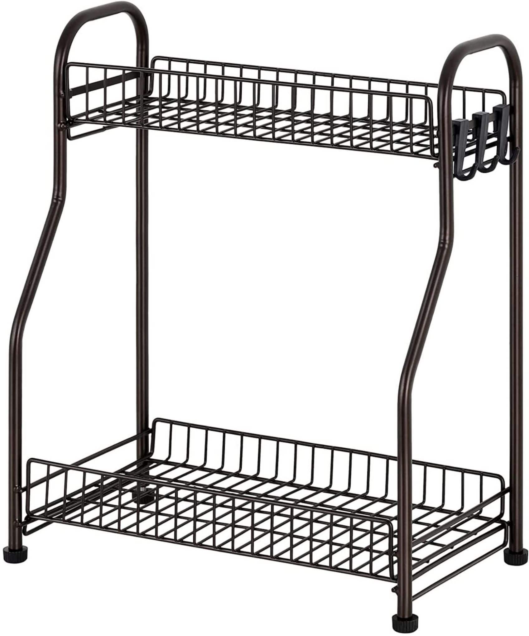 NEX™ 2-Tier Bronze Spice Rack Kitchen Organizer