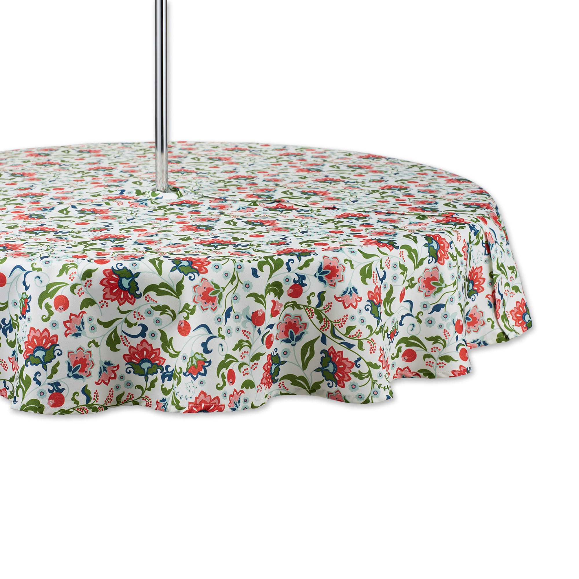 DII® Garden Floral Print Outdoor Tablecloth With Zipper 60 Round