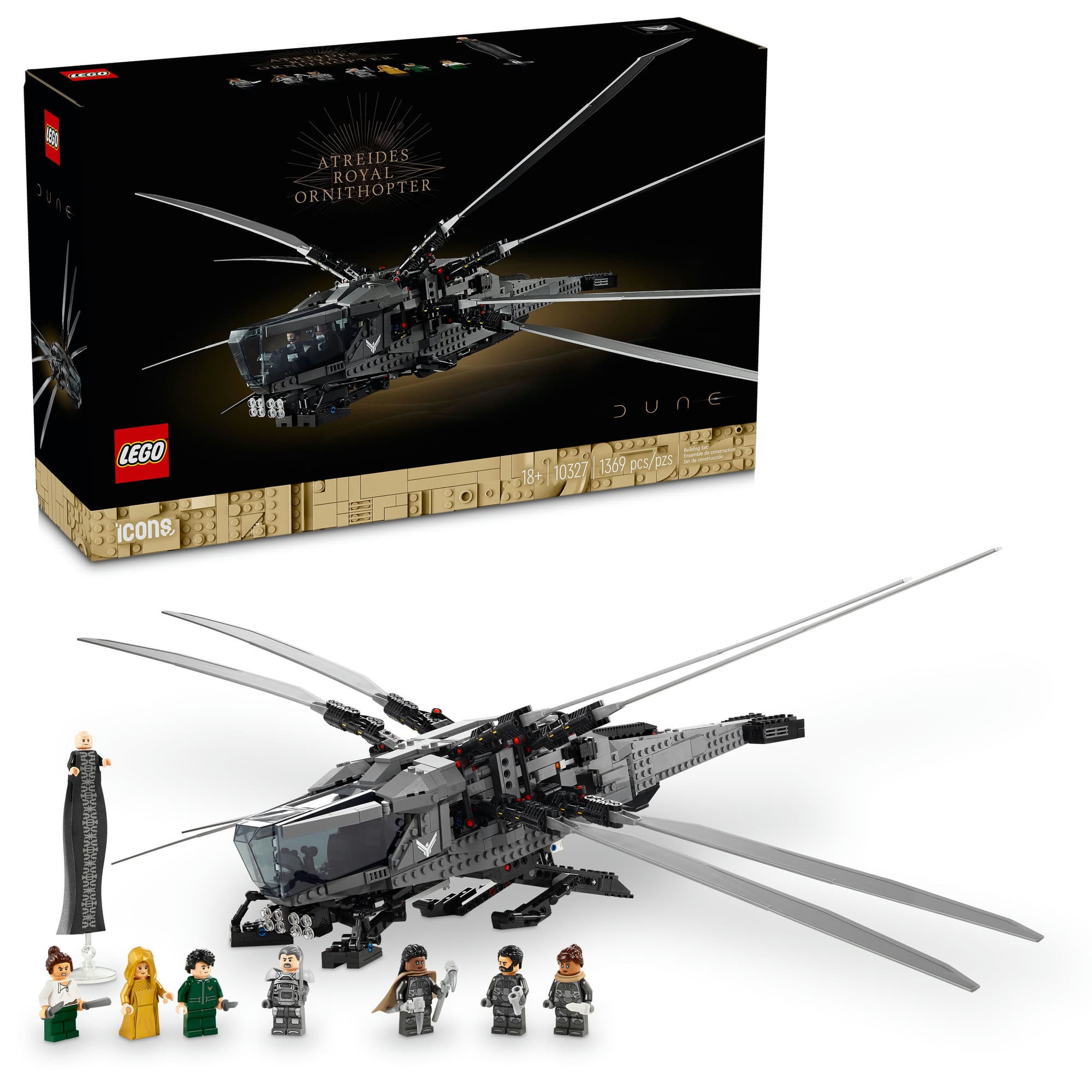LEGO® Icons Dune Atreides Royal Ornithopter Set 10327