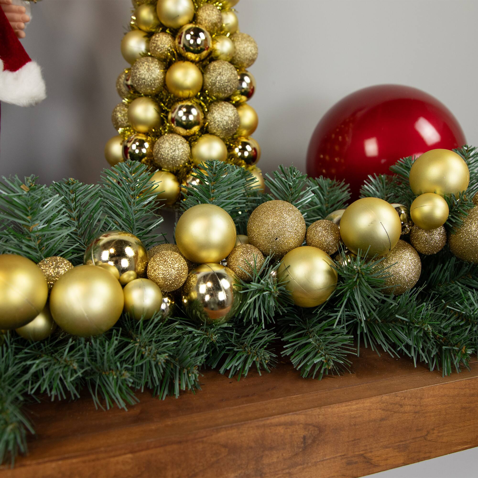 6ft. Shatterproof Golden Christmas Ornament Garland