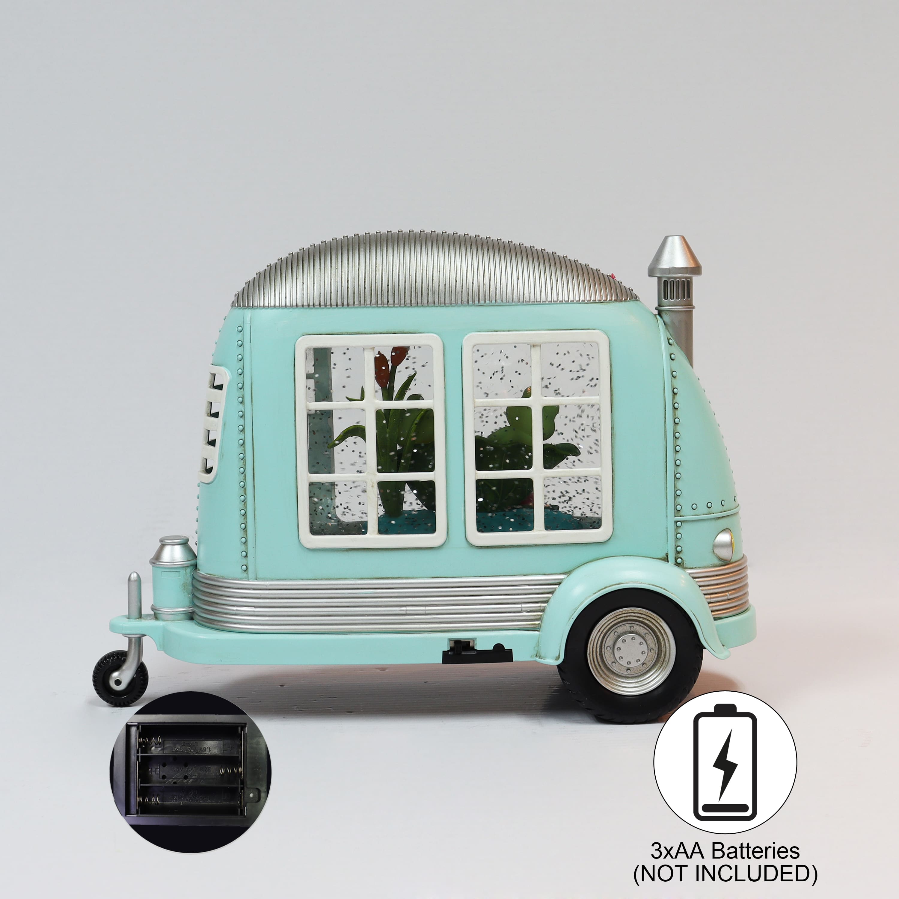 Moments in Time 6.75" Acrylic Camper Frogs Décor
