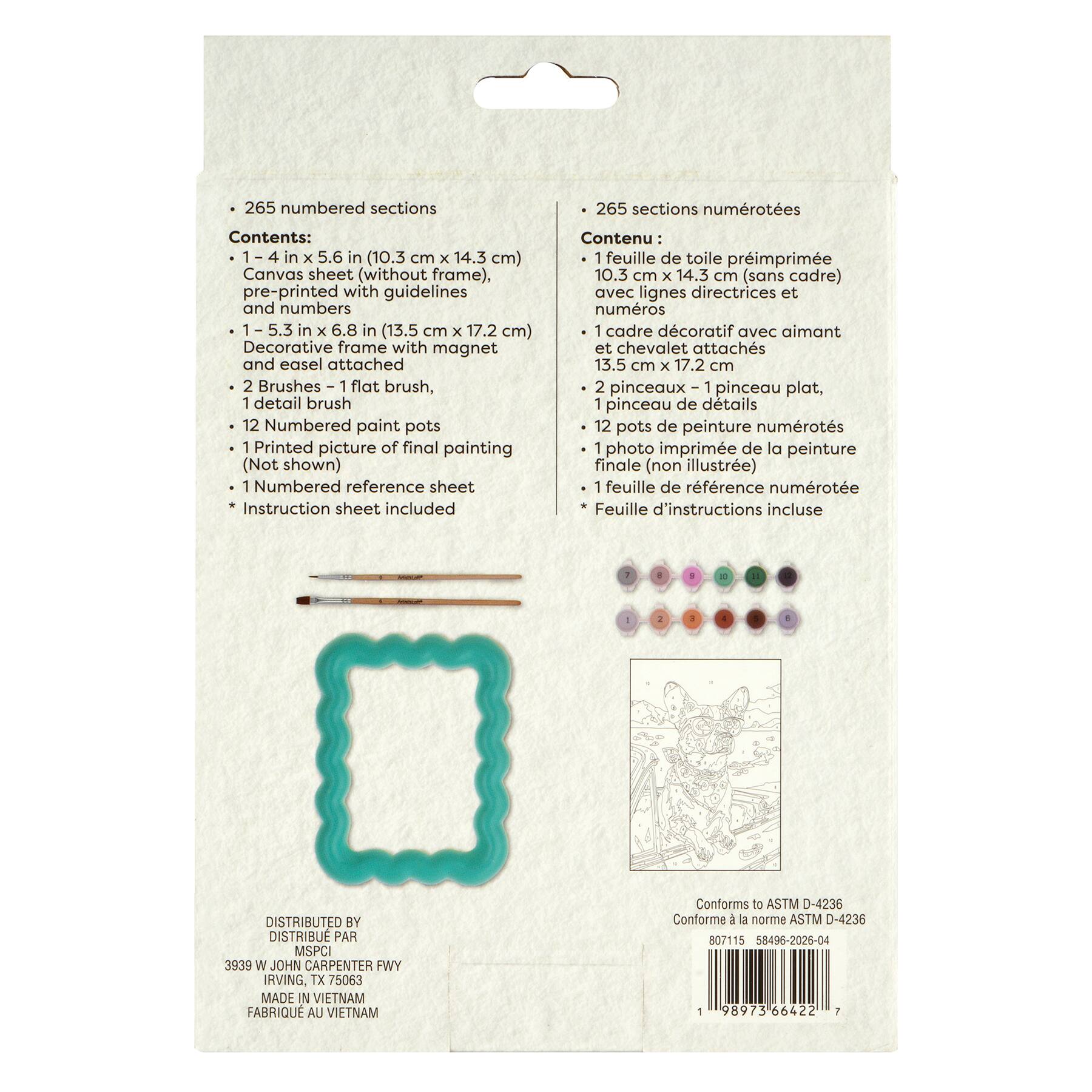 Dog Paint-by-Number Framed Mini Kit by Artist's Loft®
