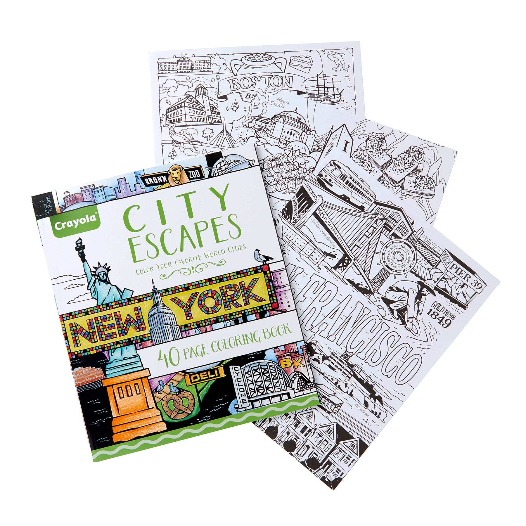Crayola® City Escapes Adult Coloring Book,40 Pages, Pack of 2