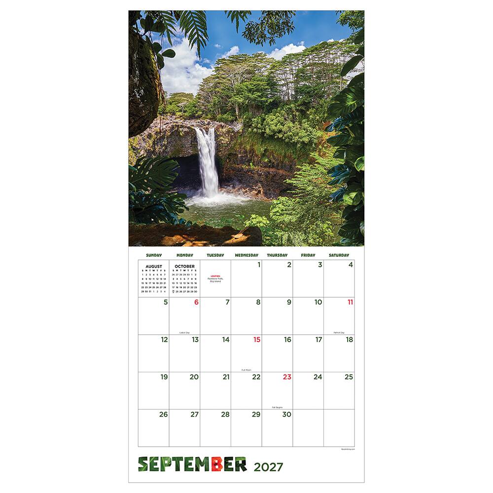 2027 Hawaii Wall Calendar
