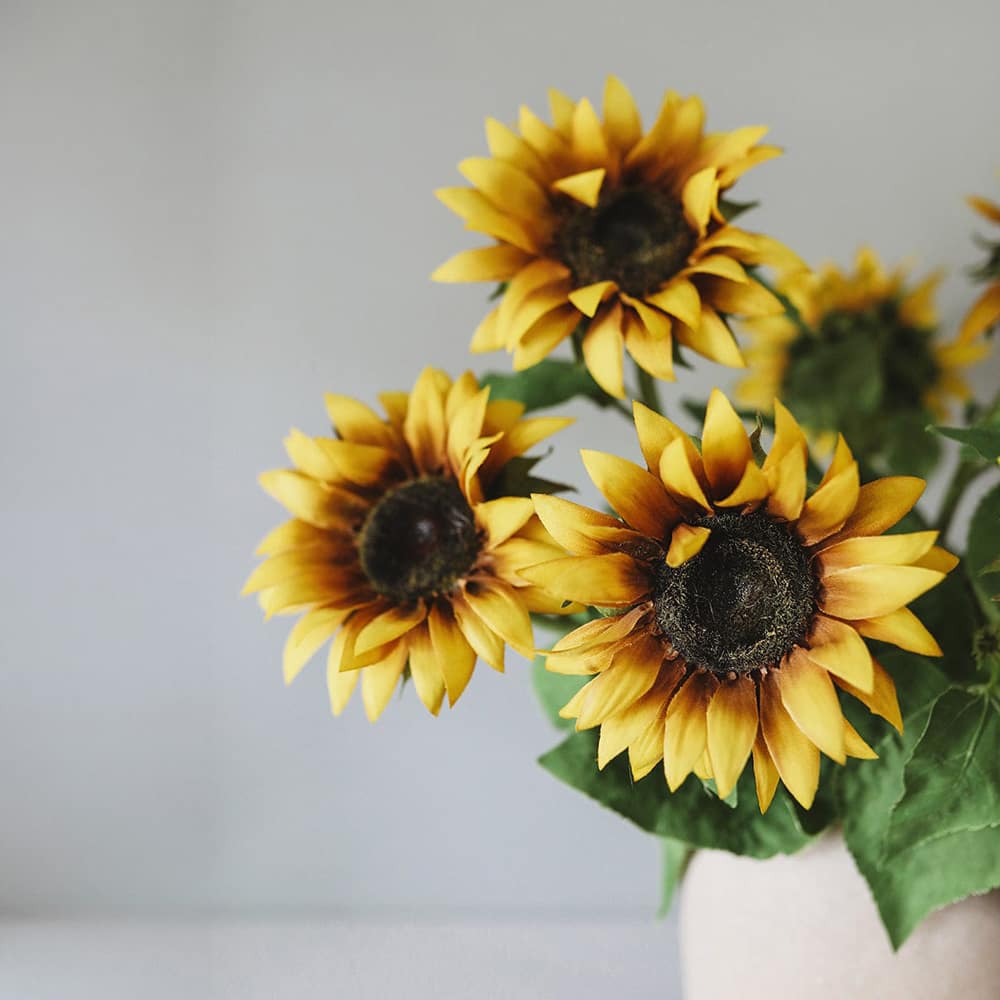 Prestige Botanicals 35" Artificial Yellow Sunflower Stem