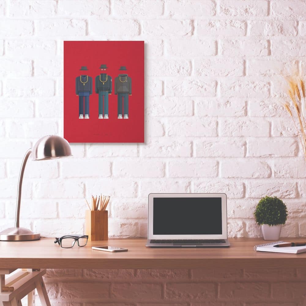 Stupell Industries Run DMC Fashion Design Canvas Wall Art