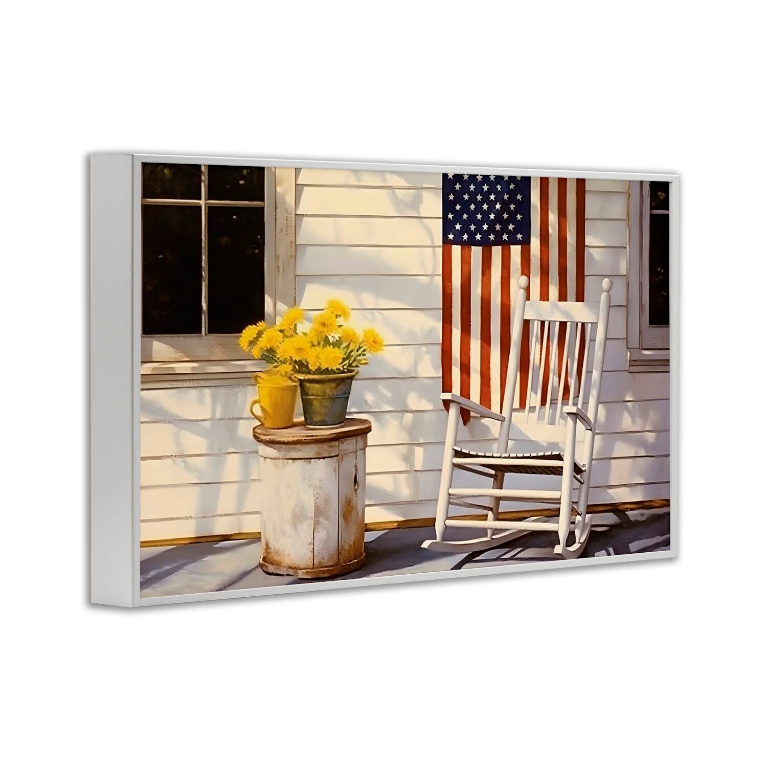 Stupell Industries Americana Deco Scene Framed Giclee Art