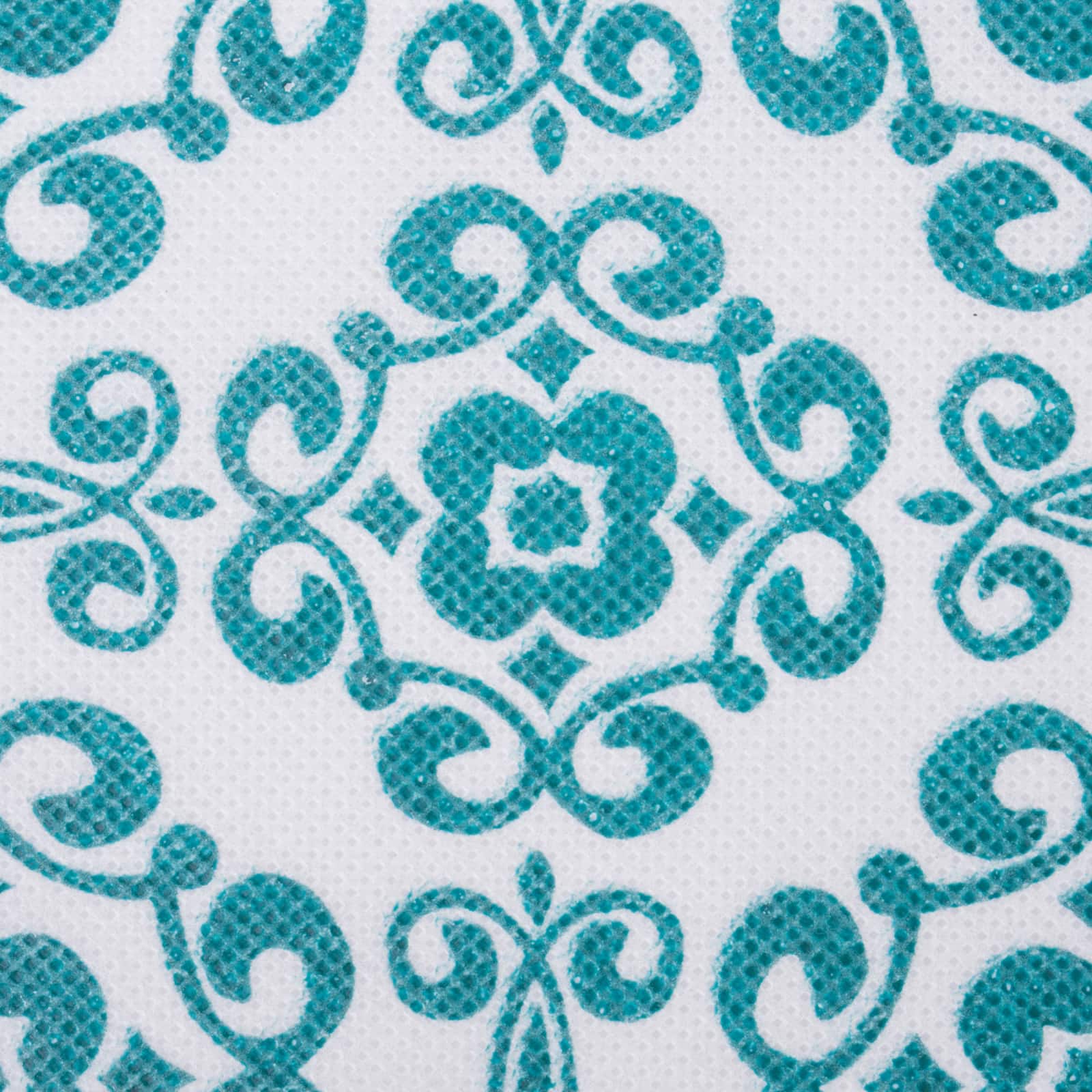 DII® 13" Teal Scroll Non-Woven Fabric Cubes, 2ct.