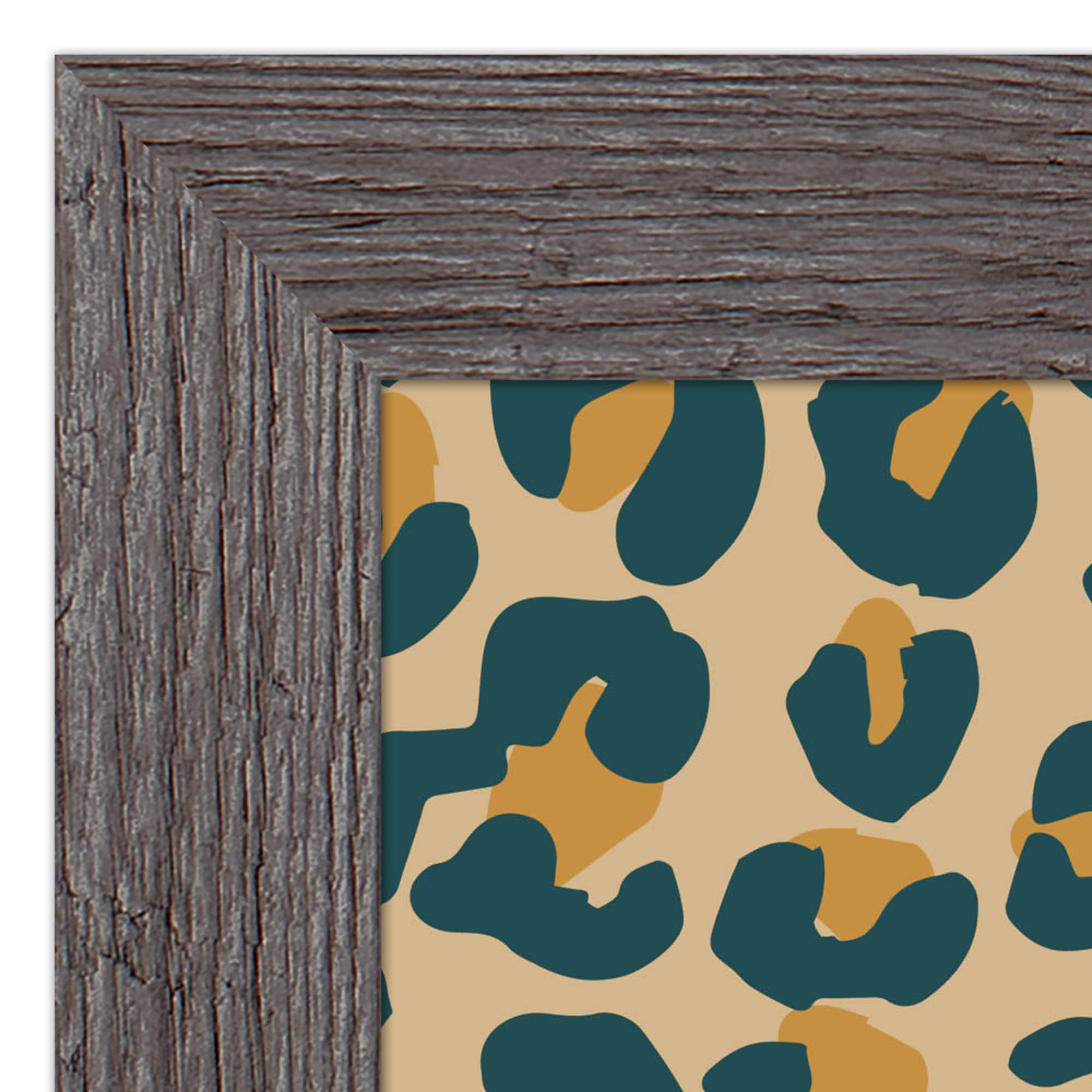 Goodness in Kindness Out Leopard Print in Gray Frame
