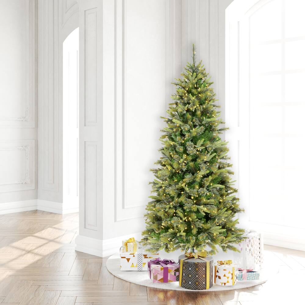 7.5ft. Pre-Lit Cashmere Artificial Christmas Tree, Warm White Dura-Lit® LED Lights