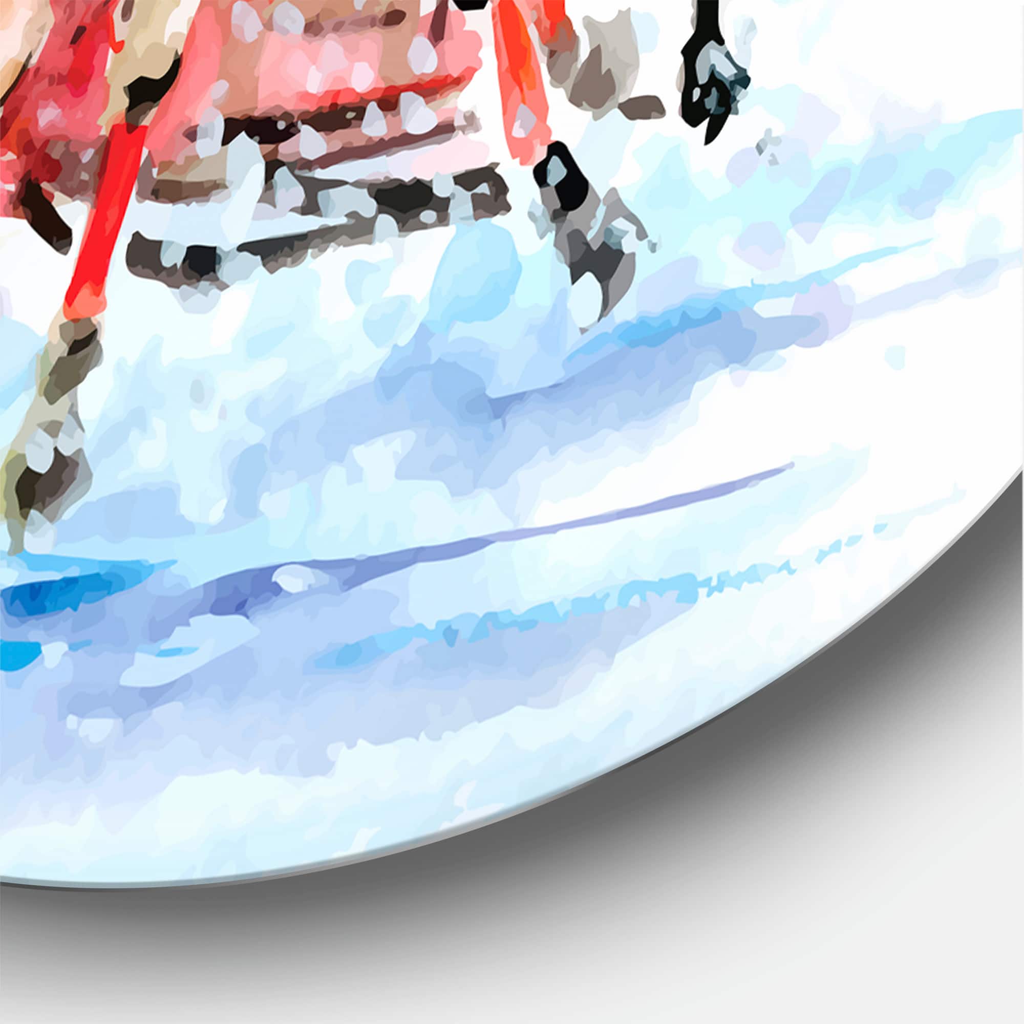Designart - Galoping Horses With Carriage In The Snow