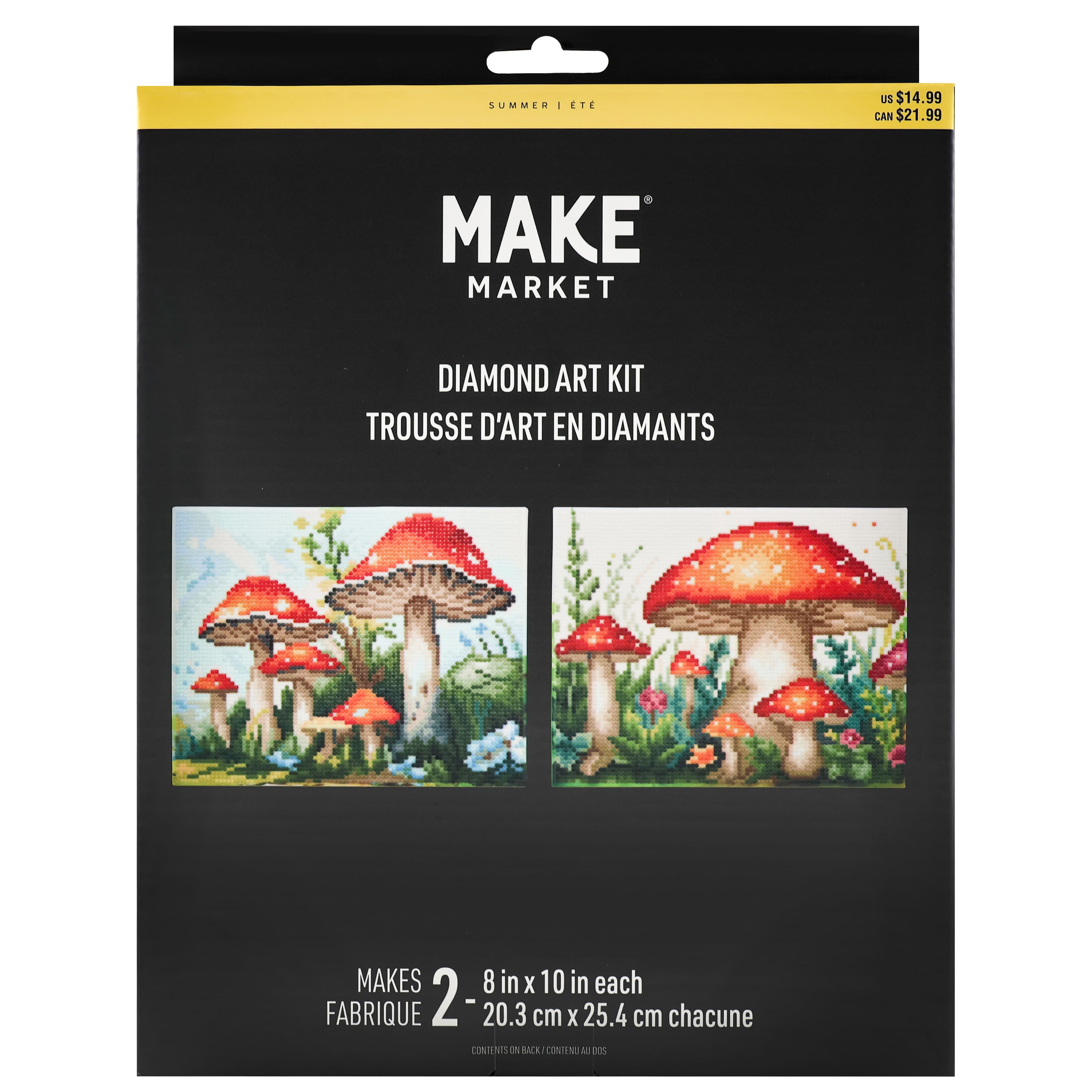 8" x 10" Mushrooms Diamond Art Kit by Make Market®