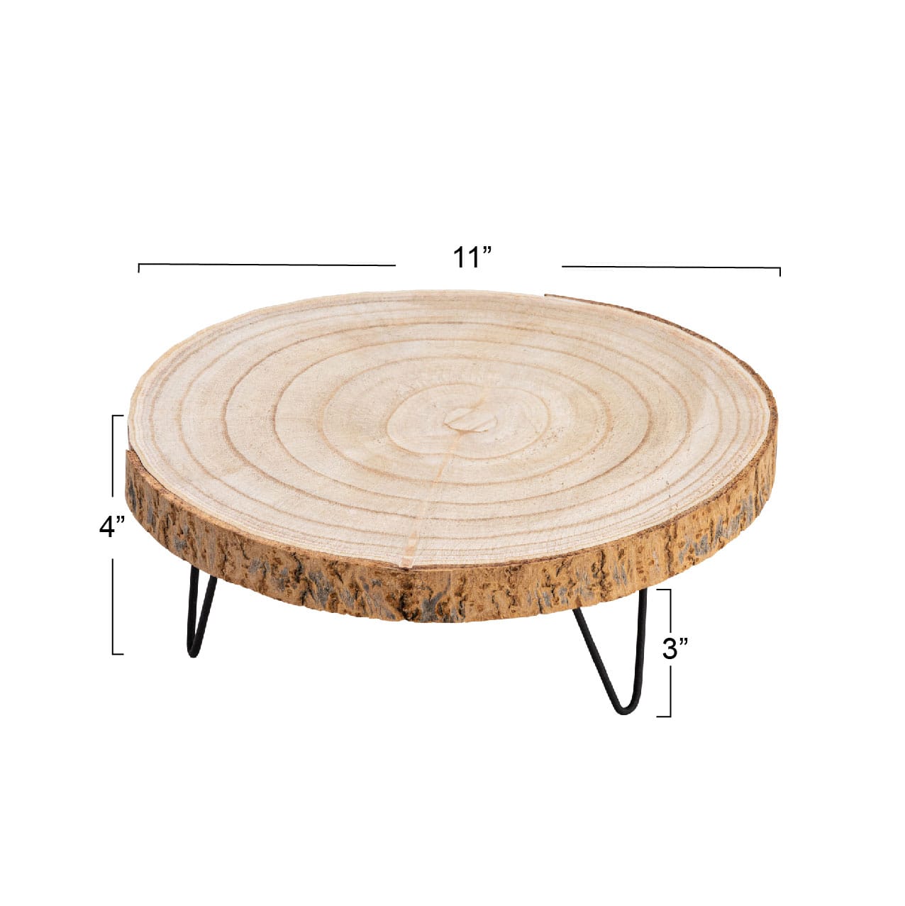 Hello Honey® Decorative Paulownia Wood Pedestal