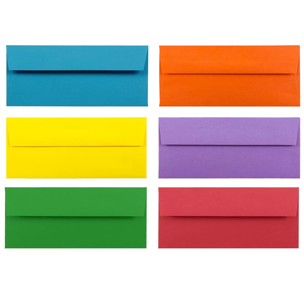 JAM Paper 9.5" x 4.125" Assorted Business Premium Envelopes, 150ct.
