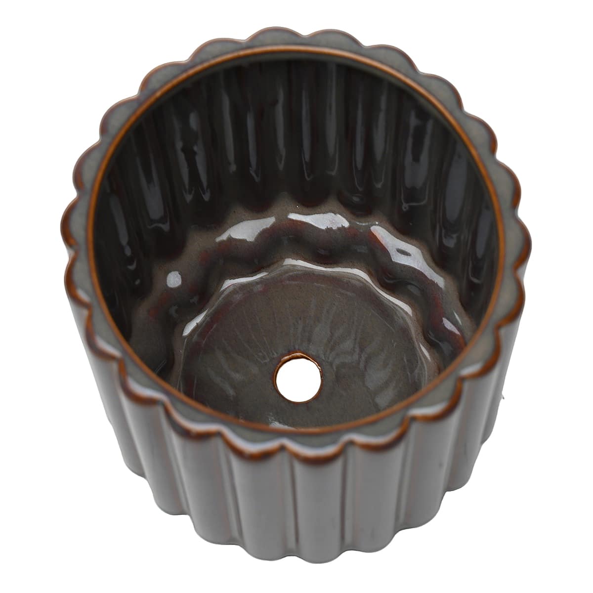 5.75" Brown Ceramic Pot by Ashland®