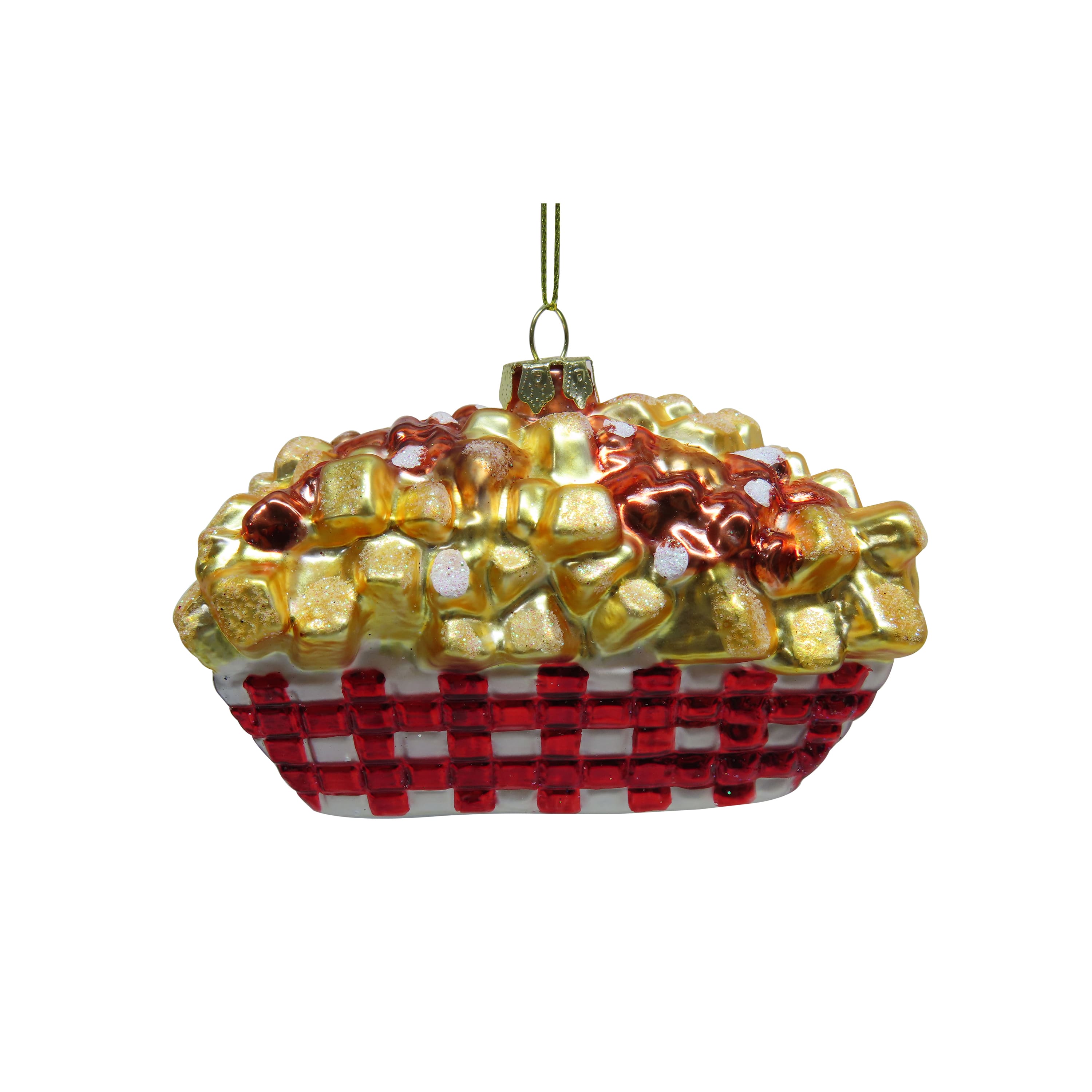4.5" Poutine Hand Painted Glass Ornament by Ashland®