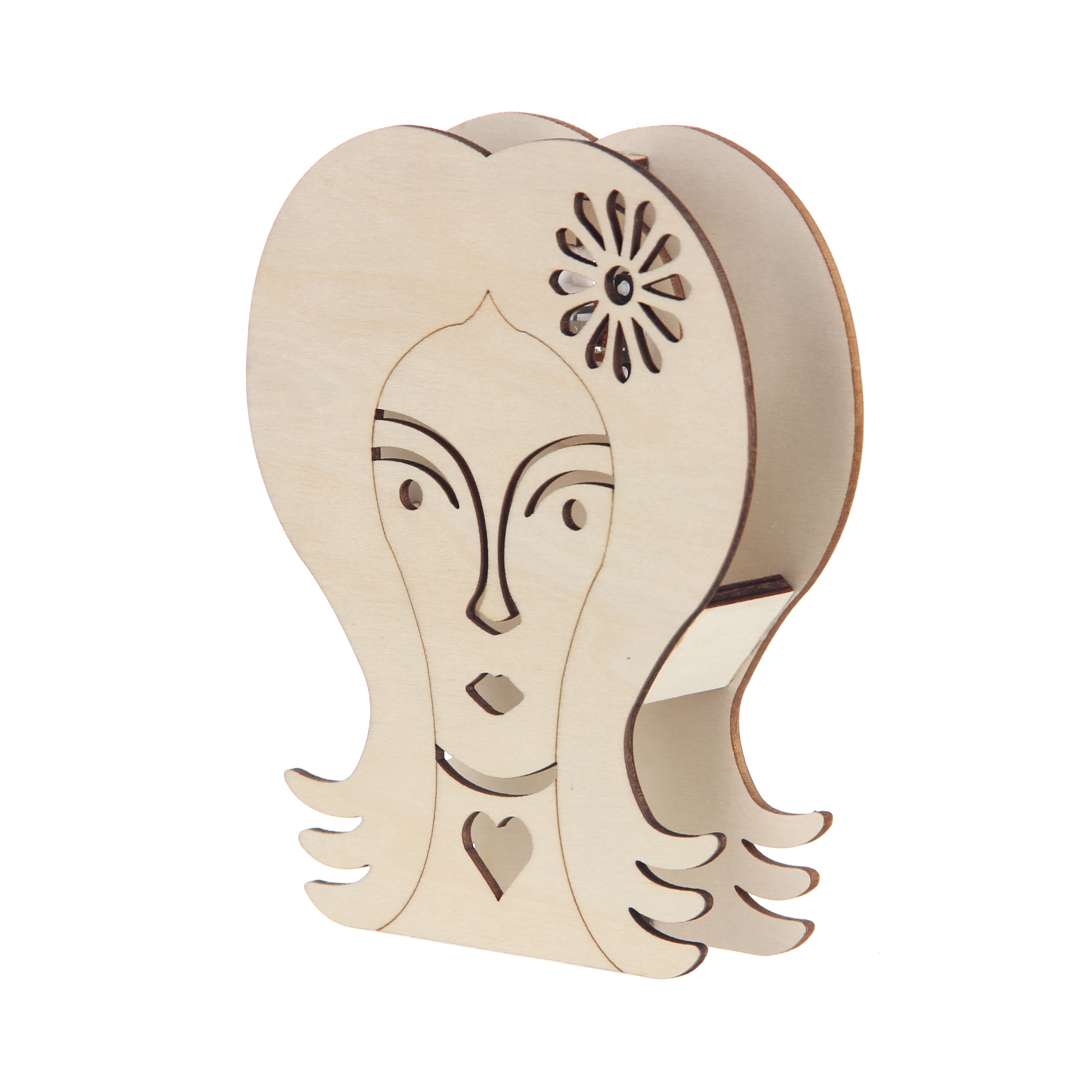 Jonathan Adler x Michaels 5.75" Free Love Flower Child DIY LED Wood Décor