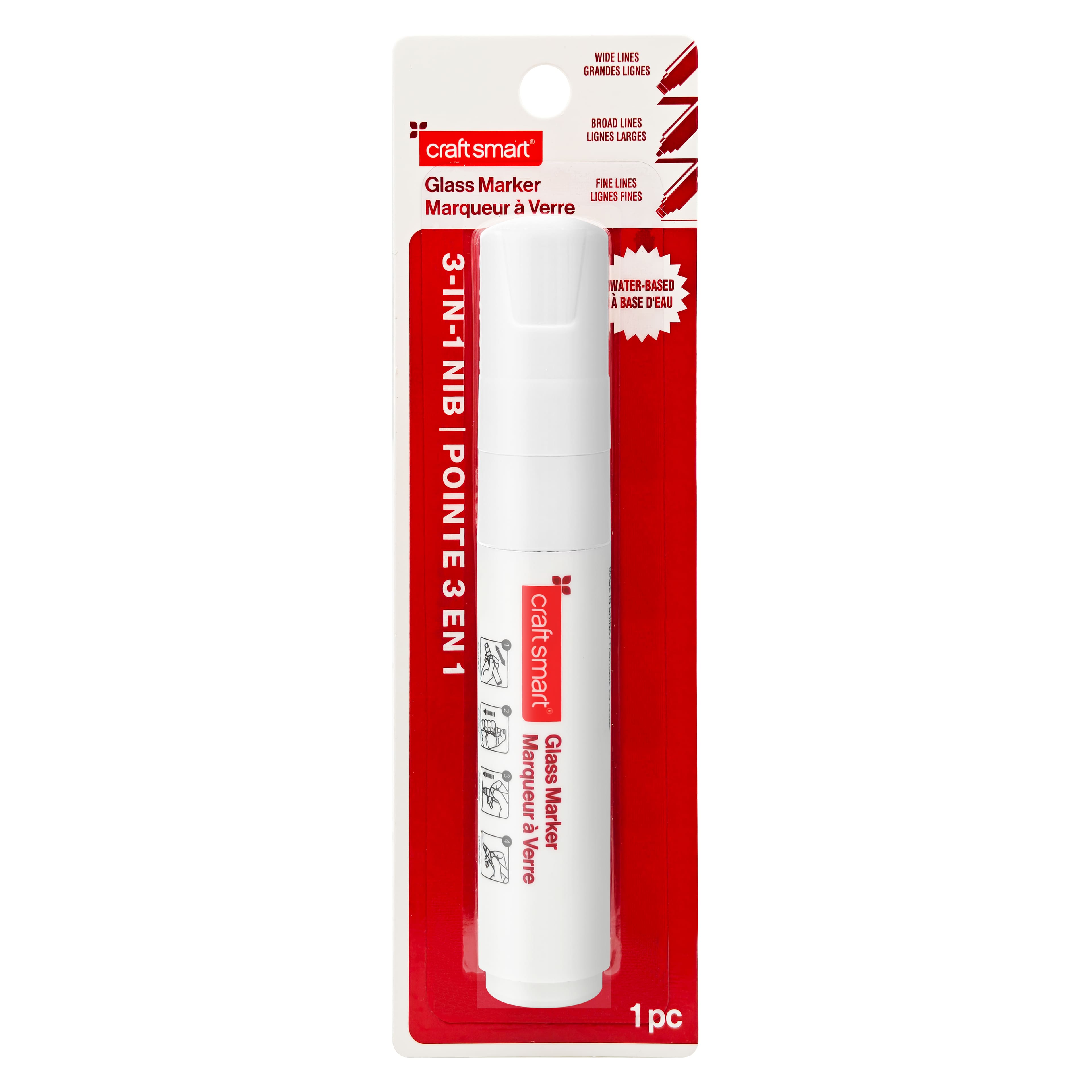 3-in-1 Nib Glass Marker by Craft Smart®