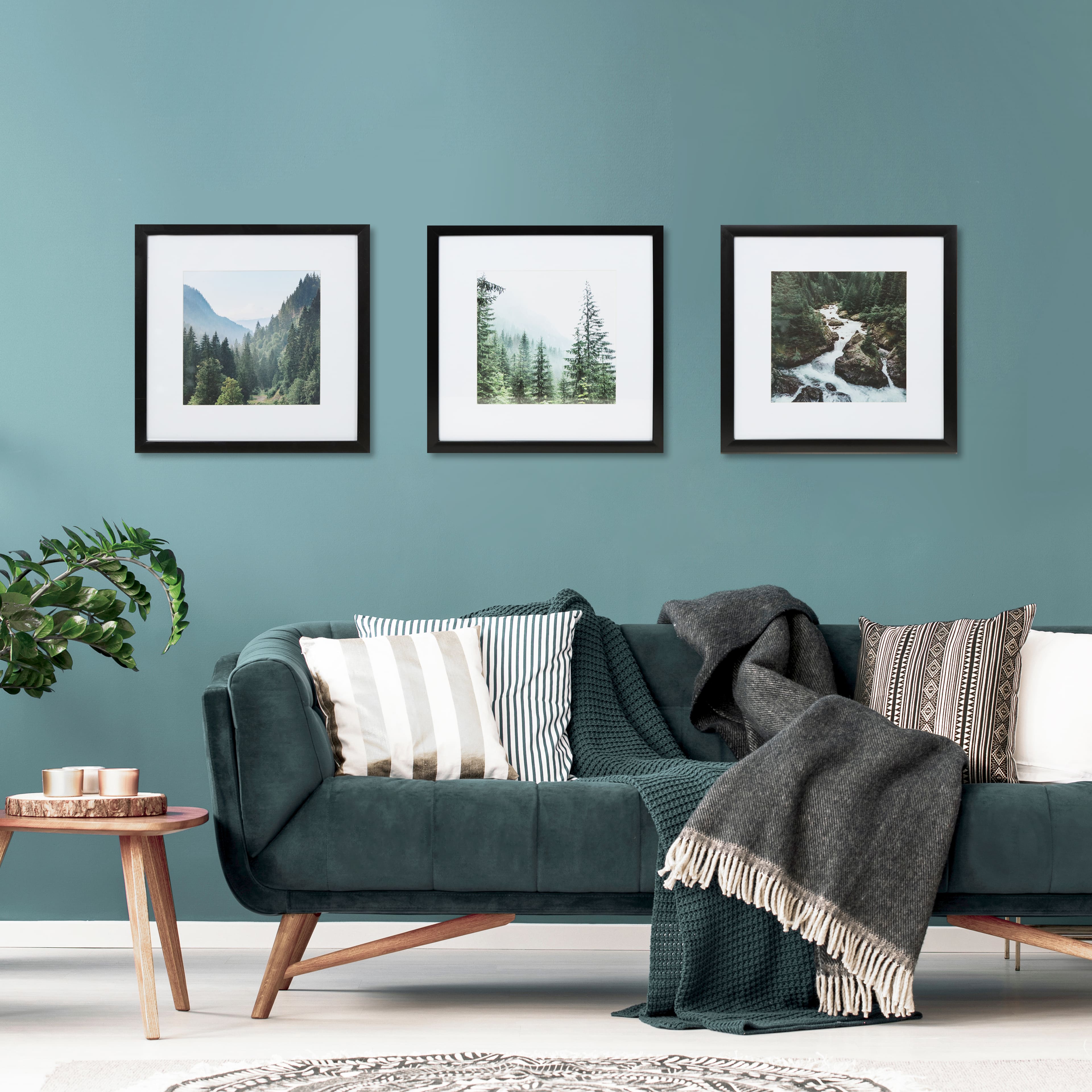 3 Pack Gallery™ Black Frame with Mat by Studio Décor®