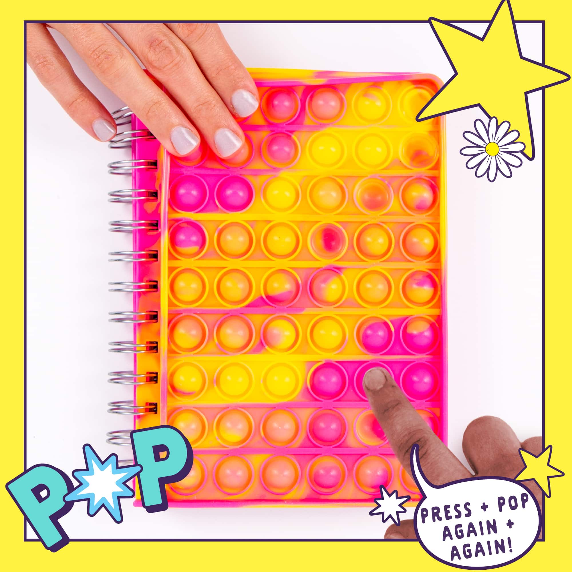 Horizon Fidgiwear Poppable Pink Journal