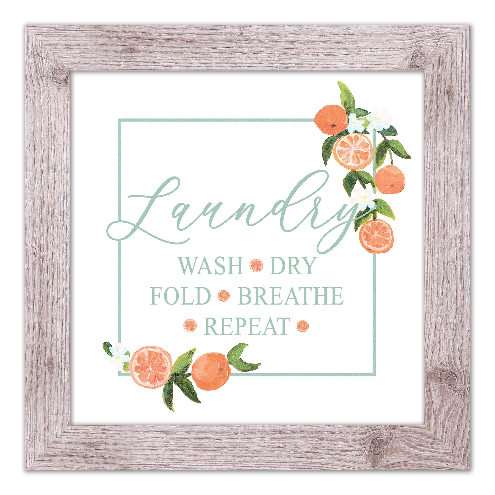 Citrus Laundry 16" x 16" Western White Framed Print