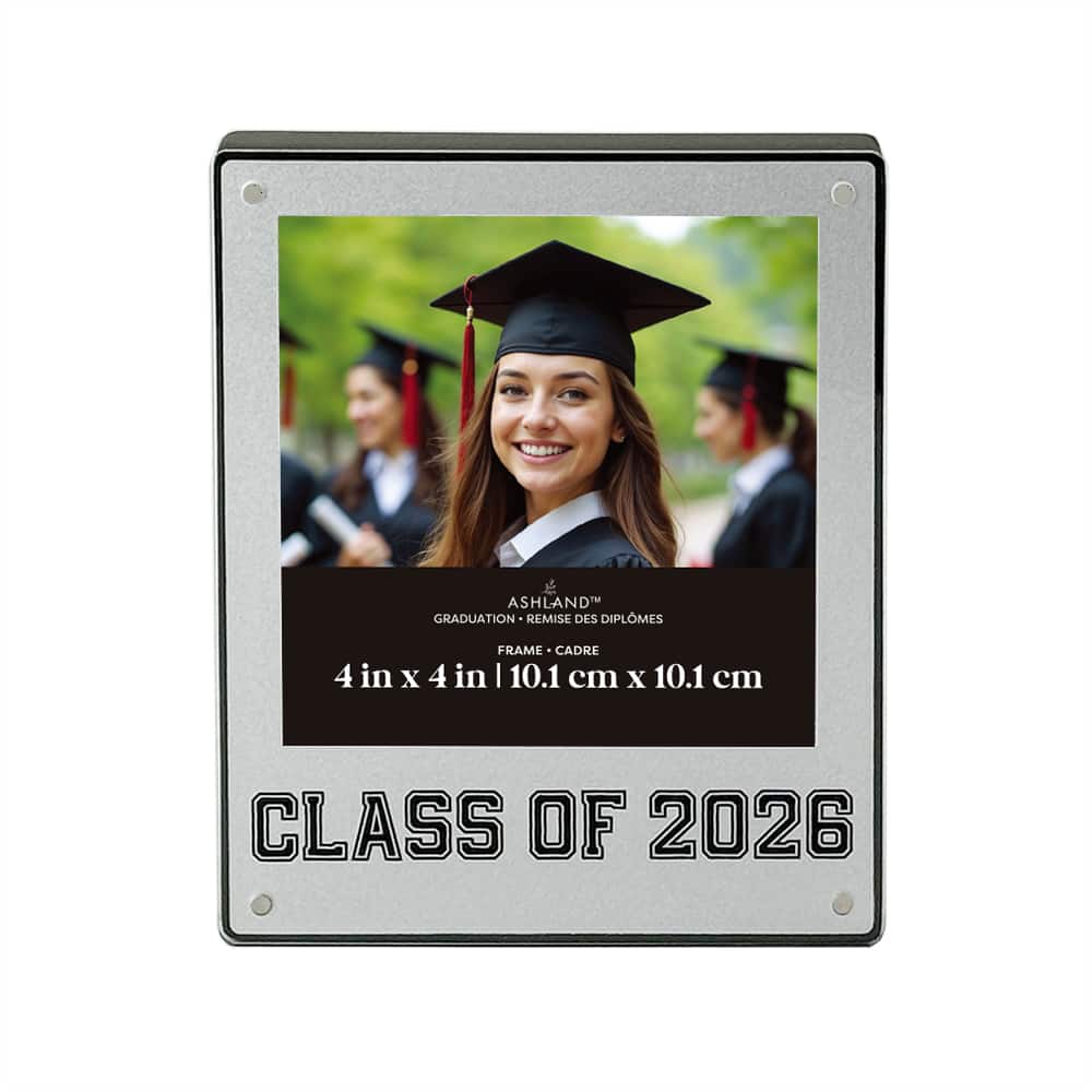 4" x 4" Silver Class of 2026 Photo Frame, Graduation by Ashland®