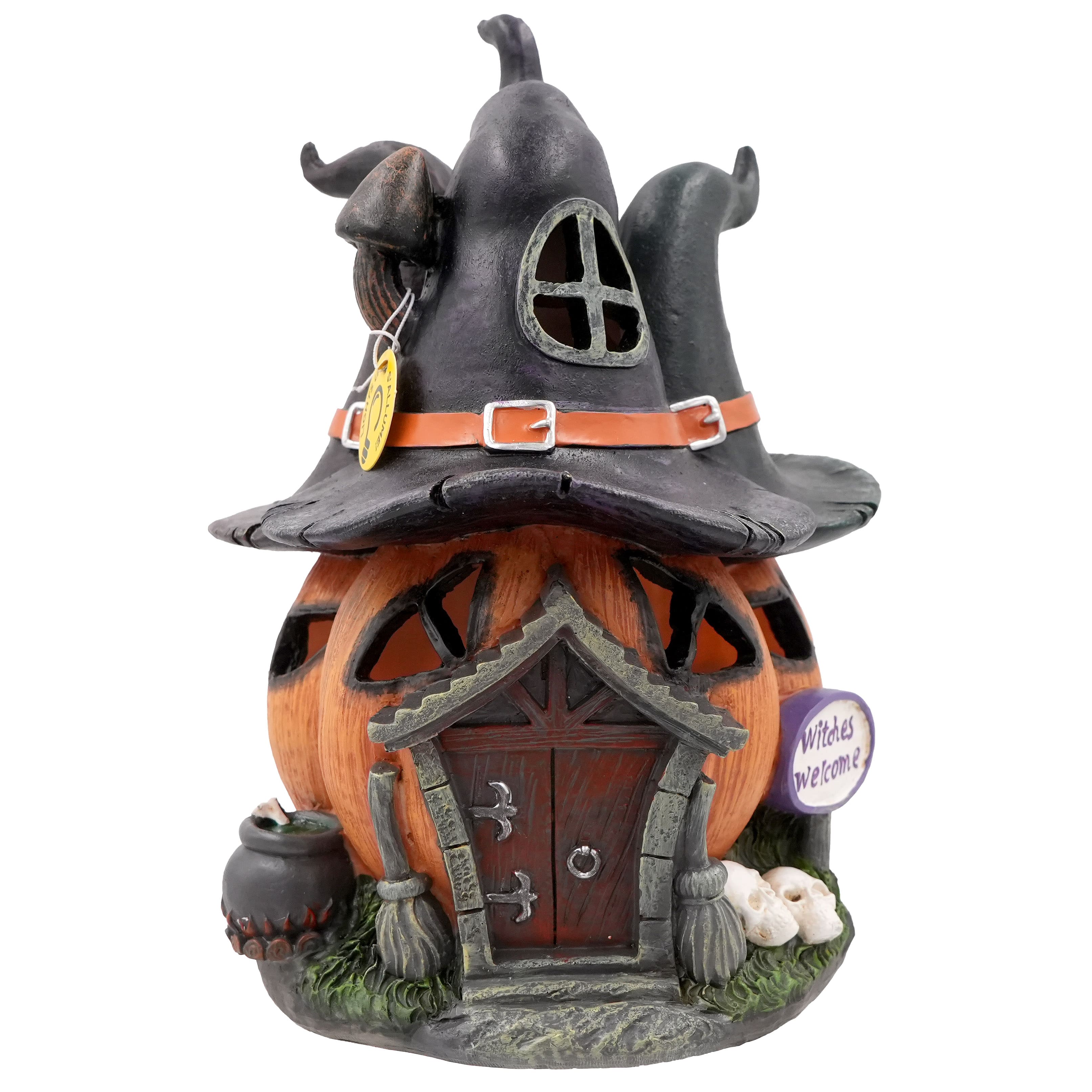 8.25" Witch Hat Pumpkin House by Ashland®