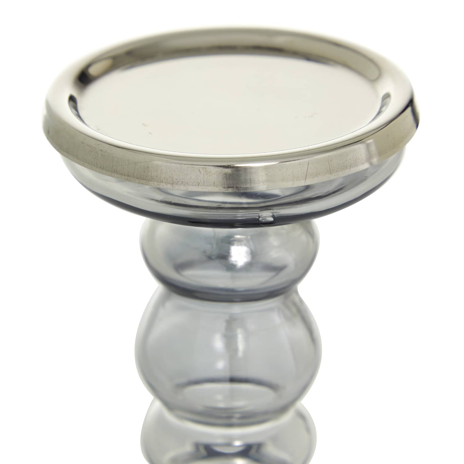 Glass Contemporary Candle Holder Set