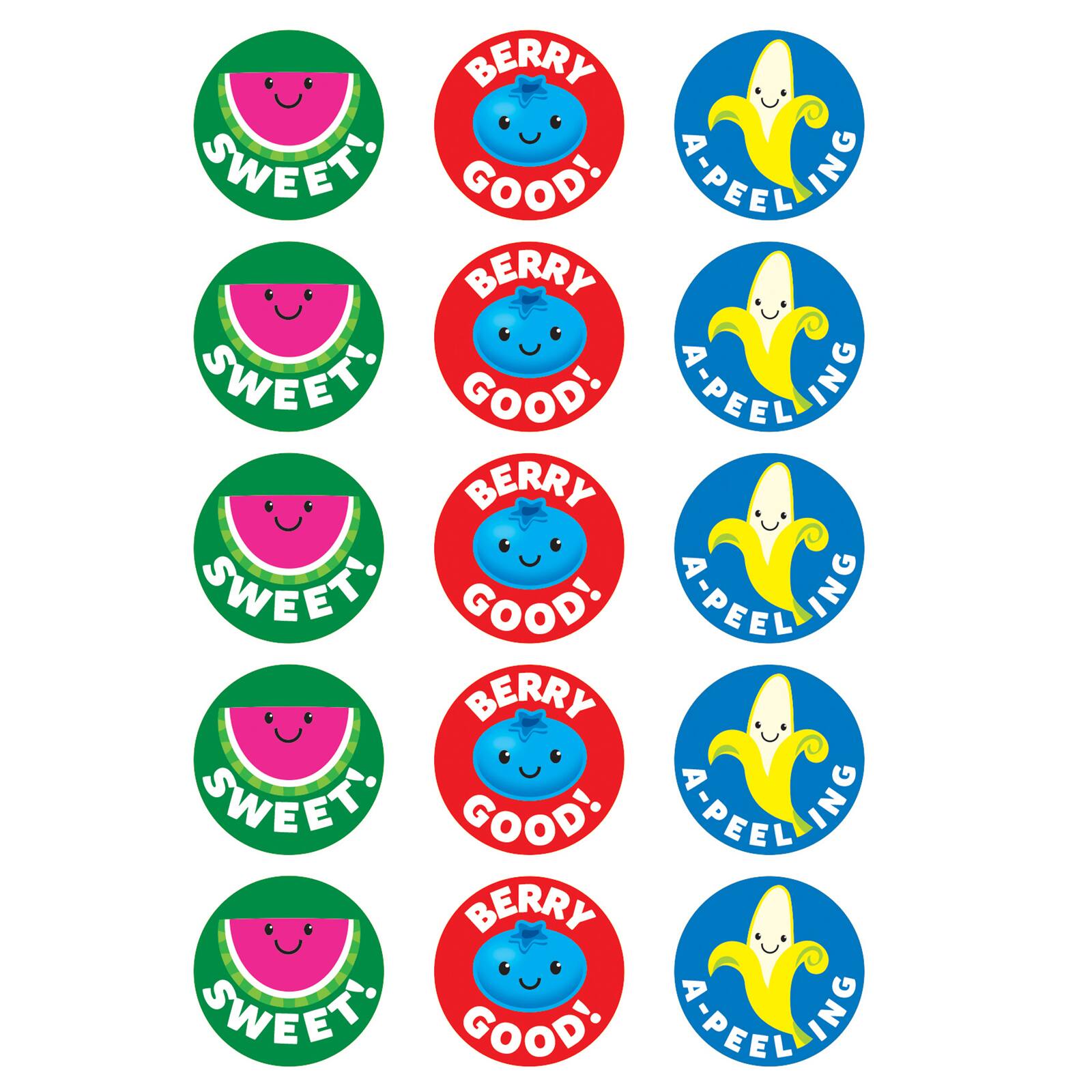 Trend Enterprises® Friendly Fruit Punch Scented Stinky Stickers®, 60ct.