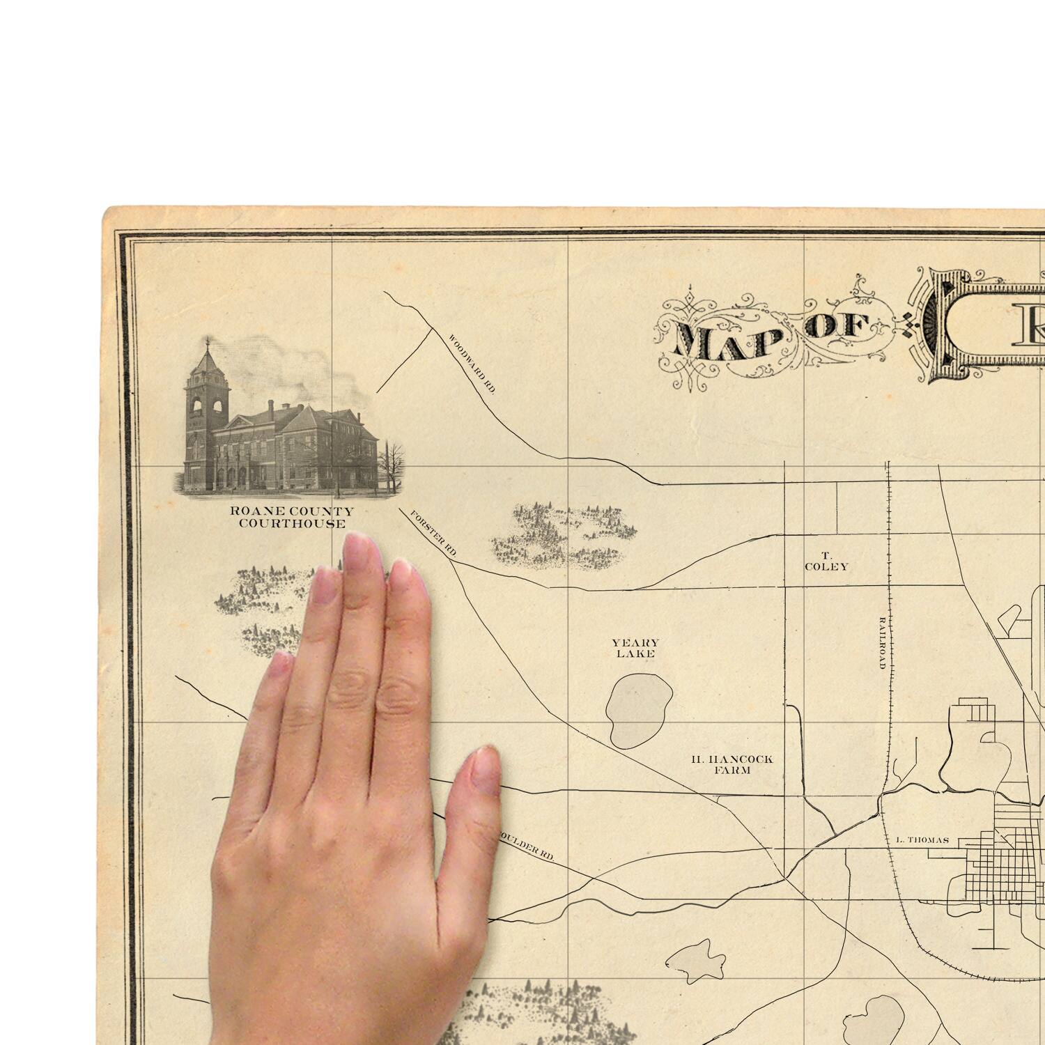 RoomMates Stranger Things Dry Erase Hawkins Map Peel & Stick Giant Wall Decals