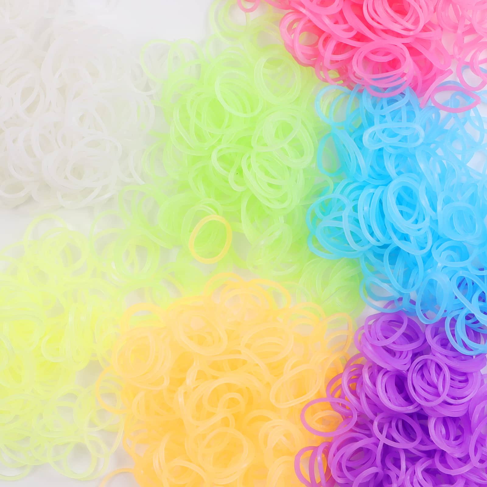 Trousse de fabrication de bracelets phosphorescents Treasure Box de Rainbow Loom