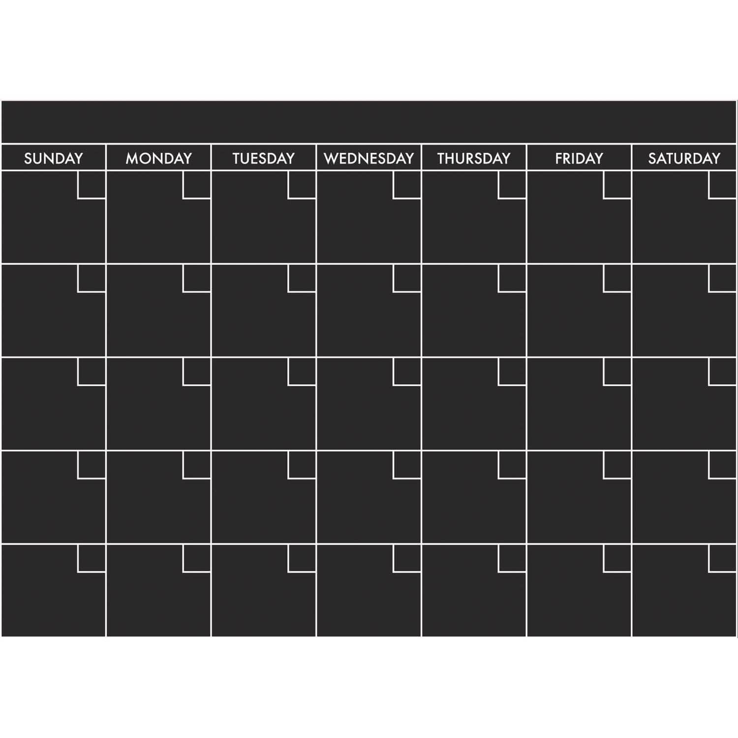 RoomMates Chalk Calendar Peel & Stick Giant Wall Decal