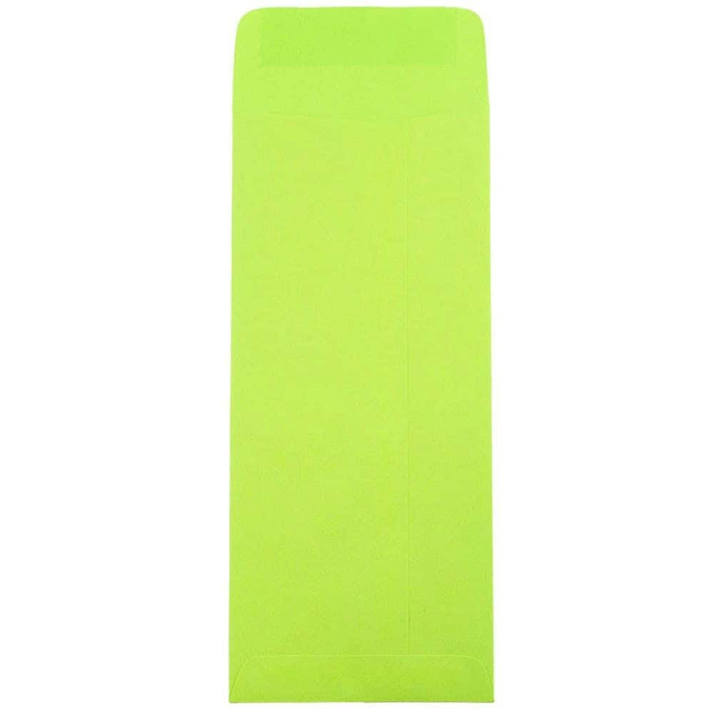 JAM Paper #10 Ultra Lime Green Policy Business Envelopes