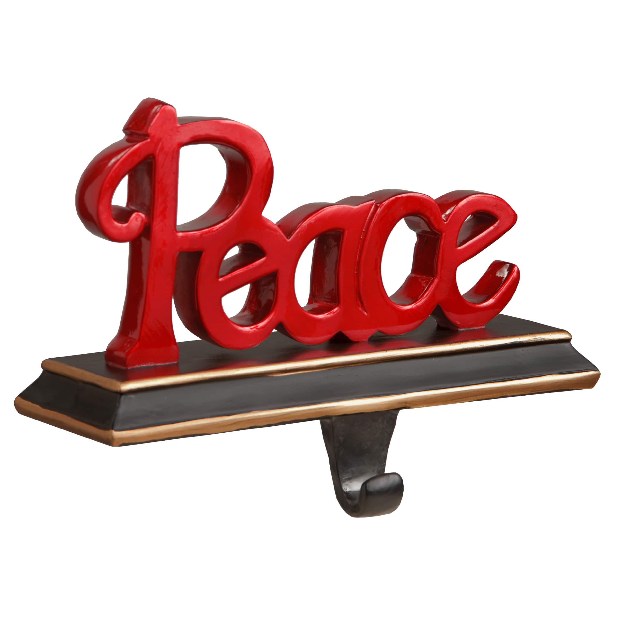 Peace Stocking Holder with Base & Hook