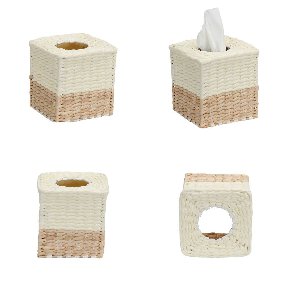 Household Essentials Wicker Bathroom Accessories Set