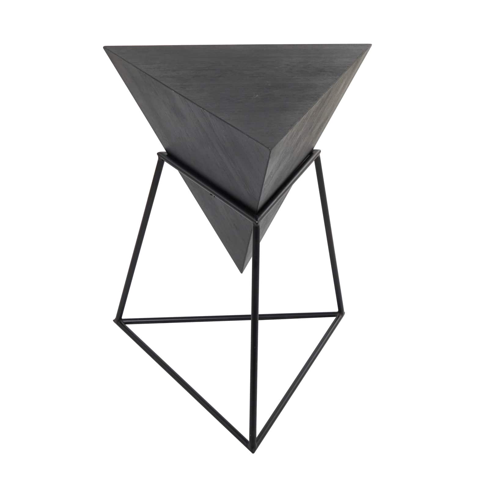 24" Metal Modern Accent Table
