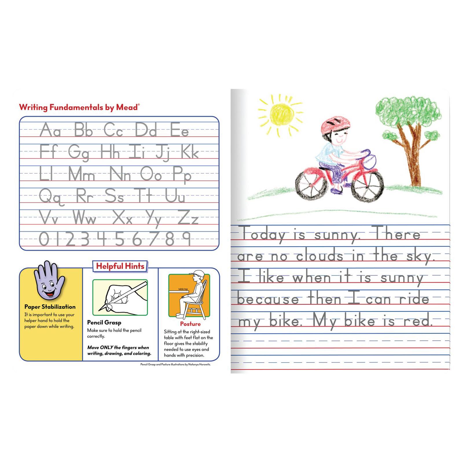Mead® Half Page Ruled Primary Journal, 6 Pack of 100