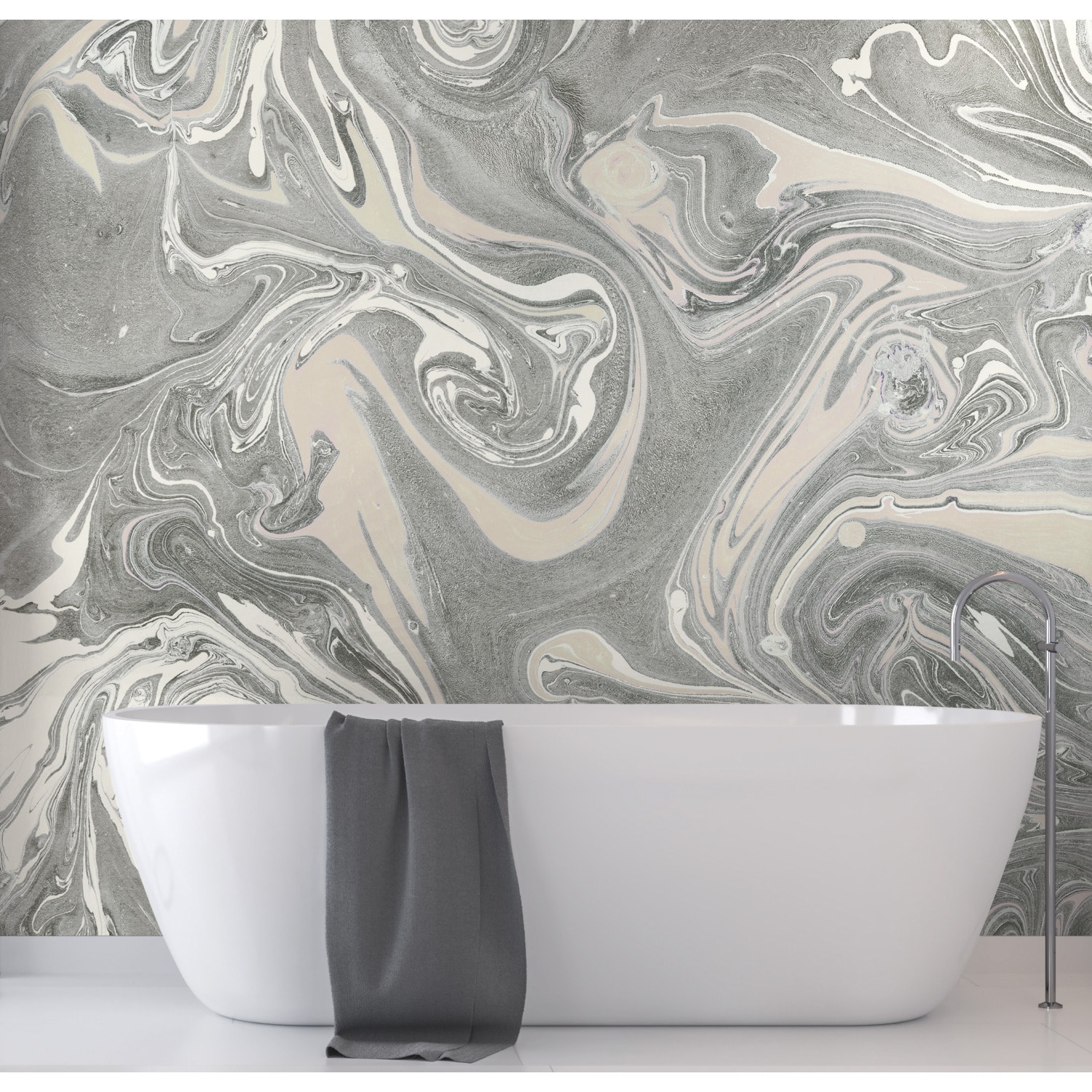 RoomMates Mr. Kate Acrylic Pour Peel & Stick Wallpaper Mural