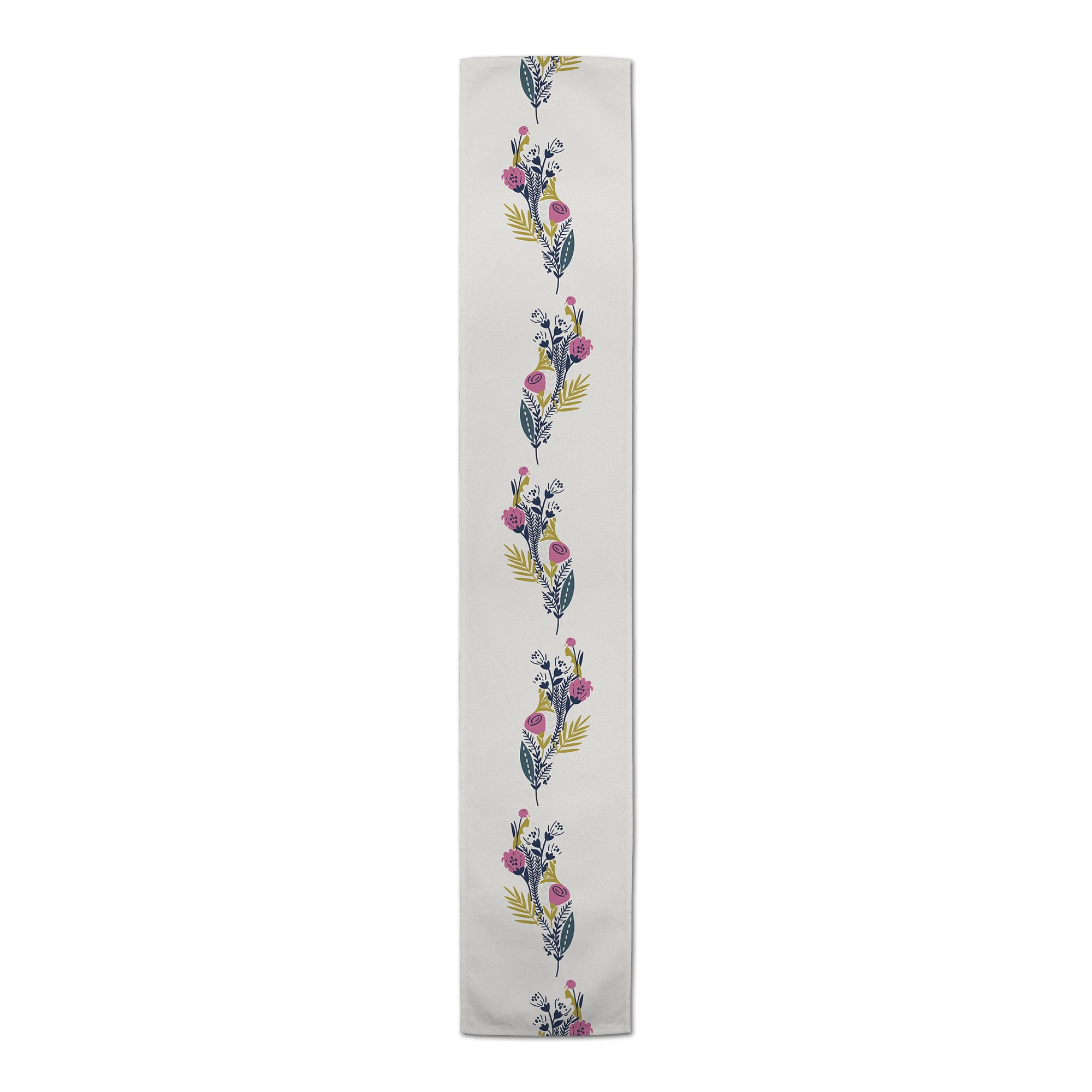 Funky Multi-Color Floral 16" x 90" Cotton Twill Runner