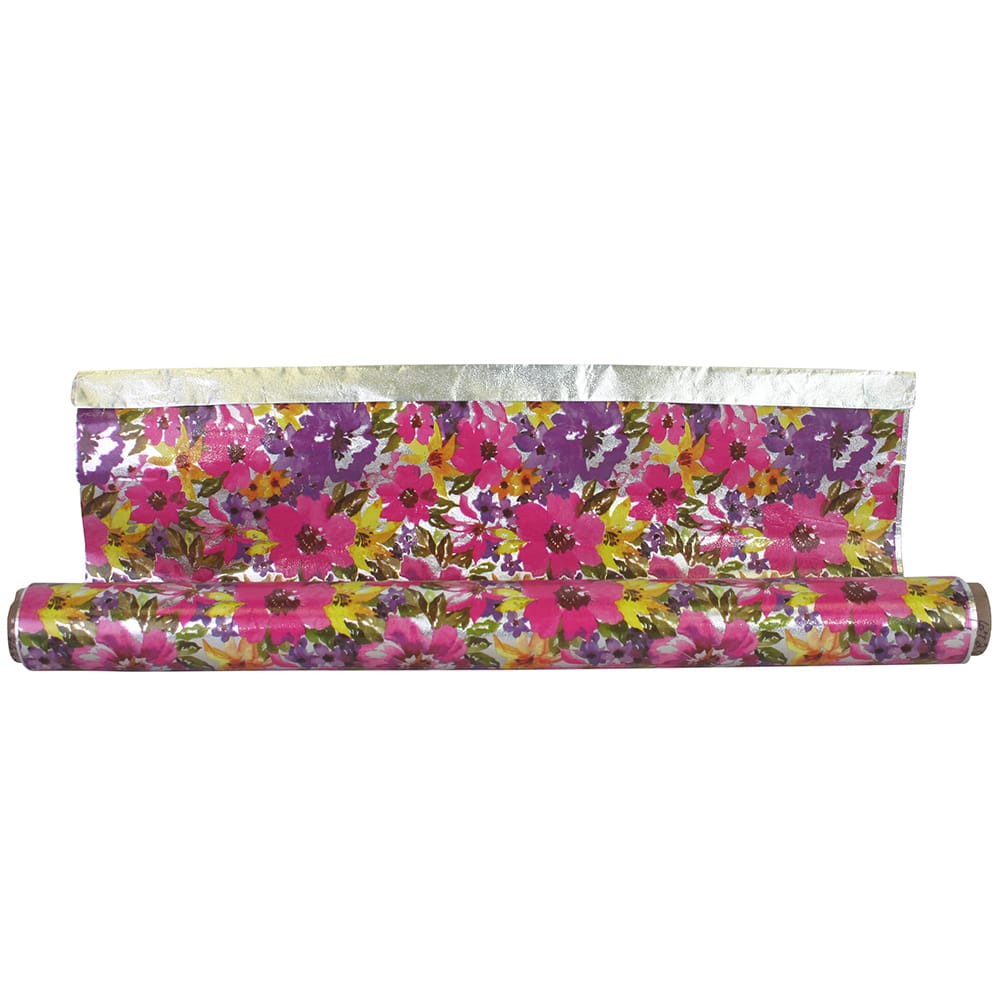 JAM Paper Flourish Deco Embossed Foil, 20" x 30ft.
